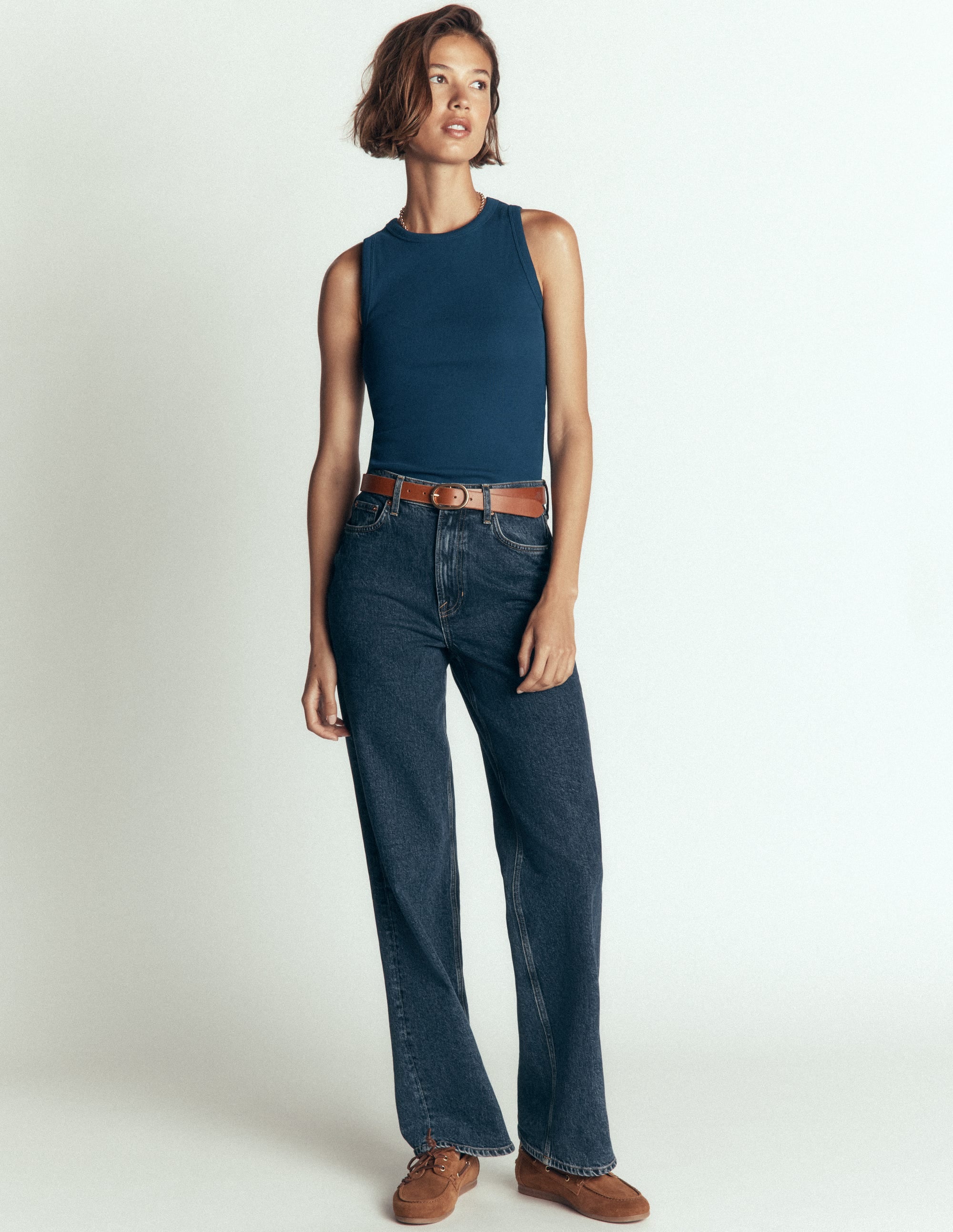 Ribbed Racer Vest-Midnight Ocean - Image 6
