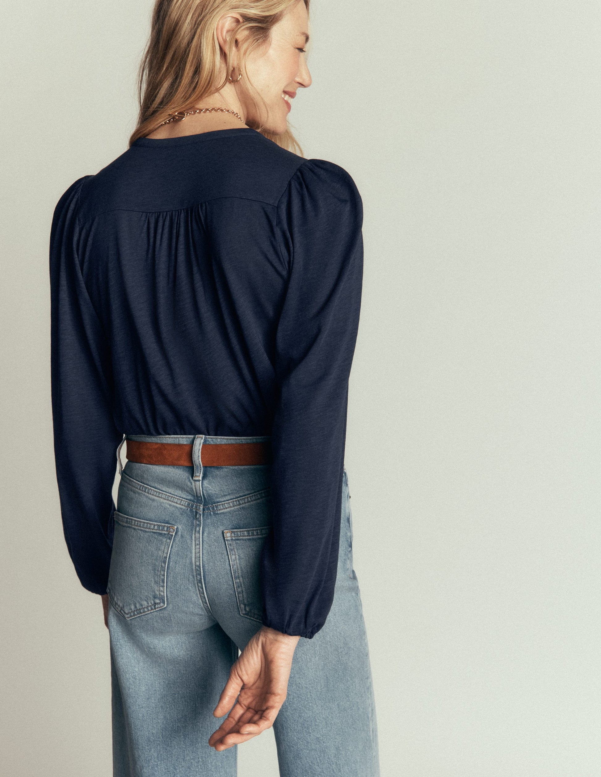 Ara Jersey Shirt-Navy-4