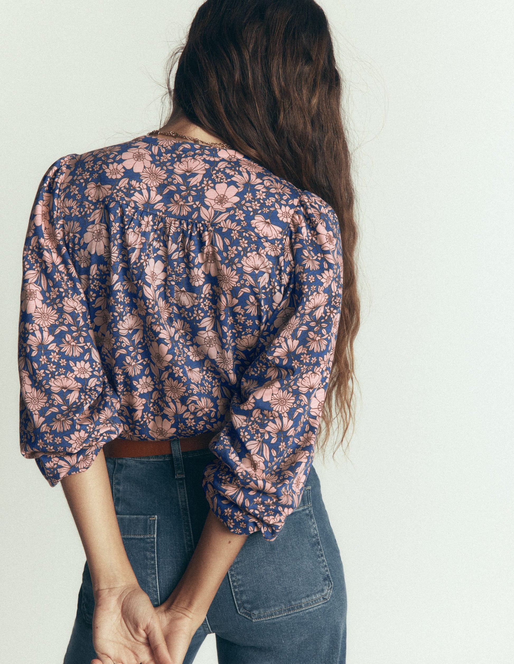 Ara Jersey Shirt-Floral Field-3