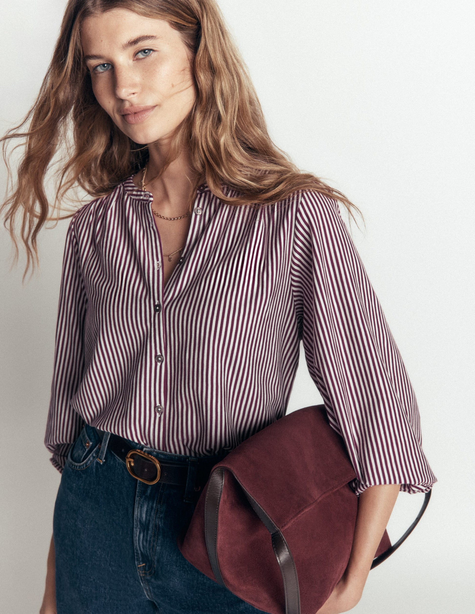 Ara Jersey Shirt-Maroon Banner/ Ivory-6