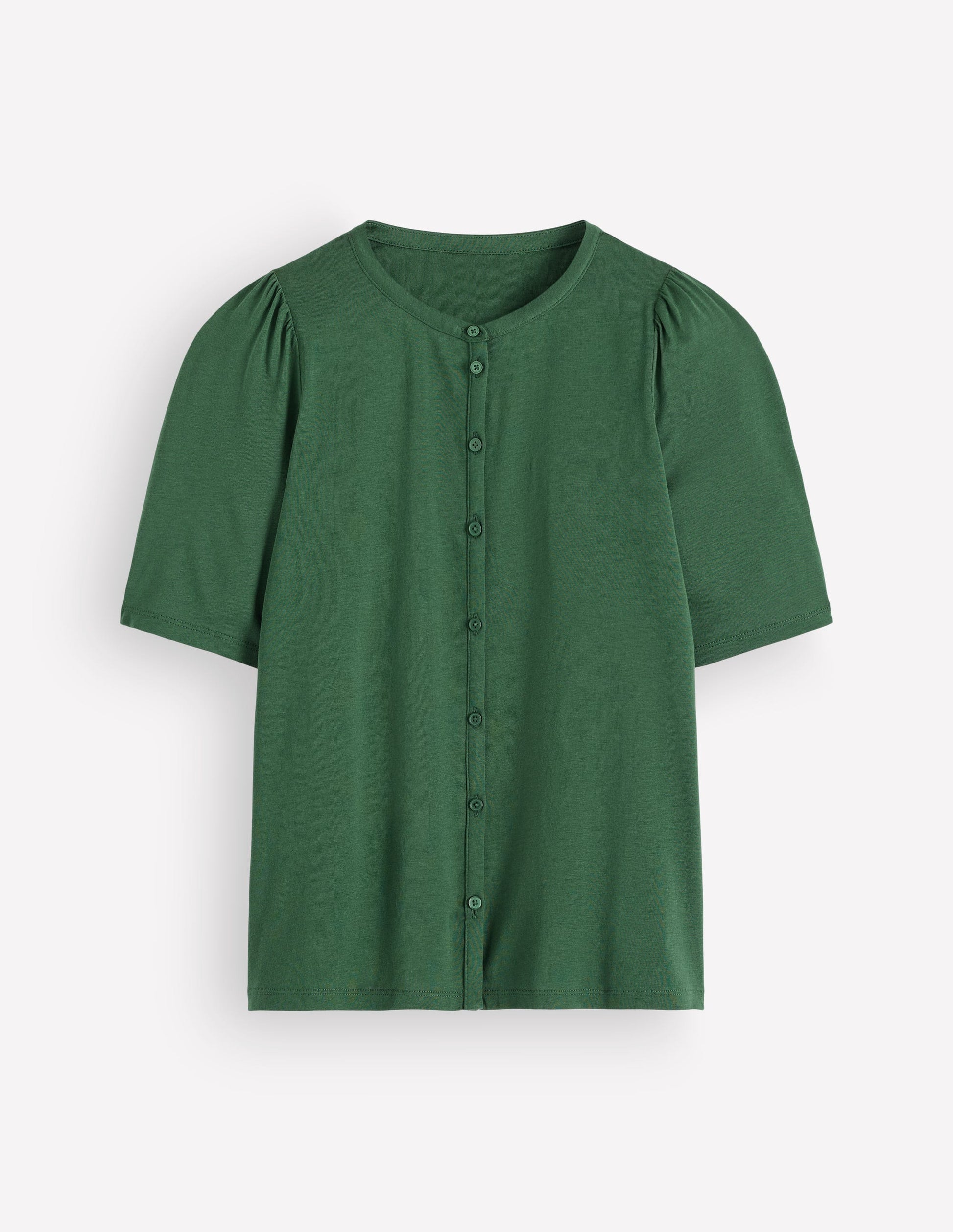 Supersoft Short Puff Shirt-Hunter Green-8