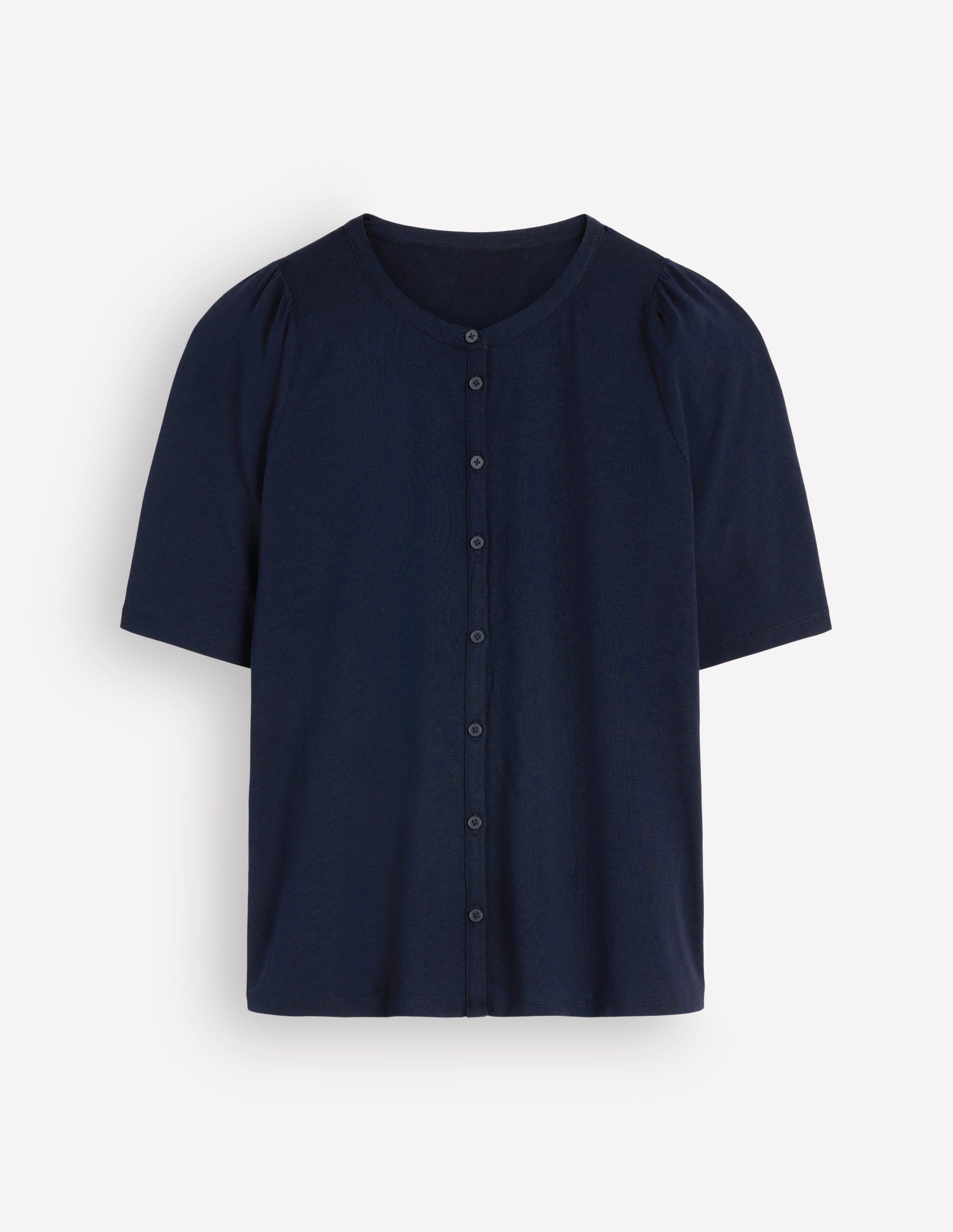 Supersoft Short Puff Shirt-Navy-6