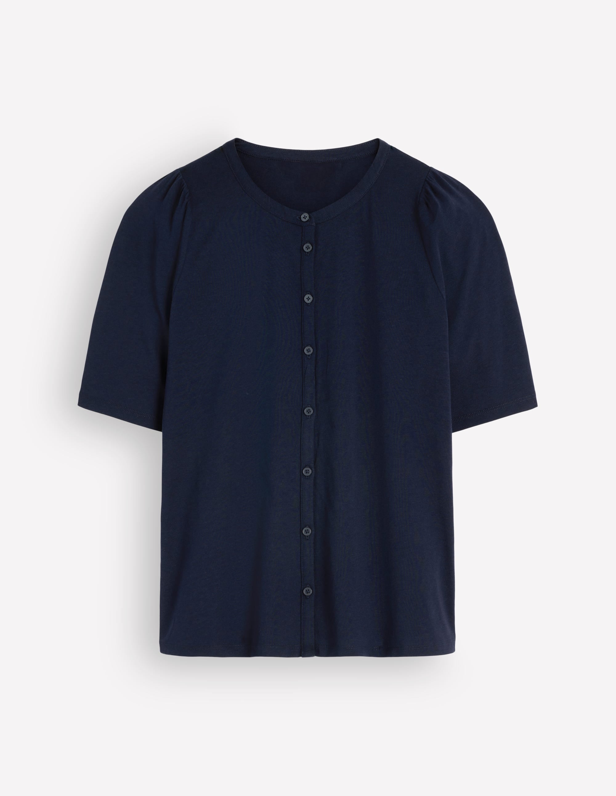 Supersoft Short Puff Shirt-Navy - Image 6