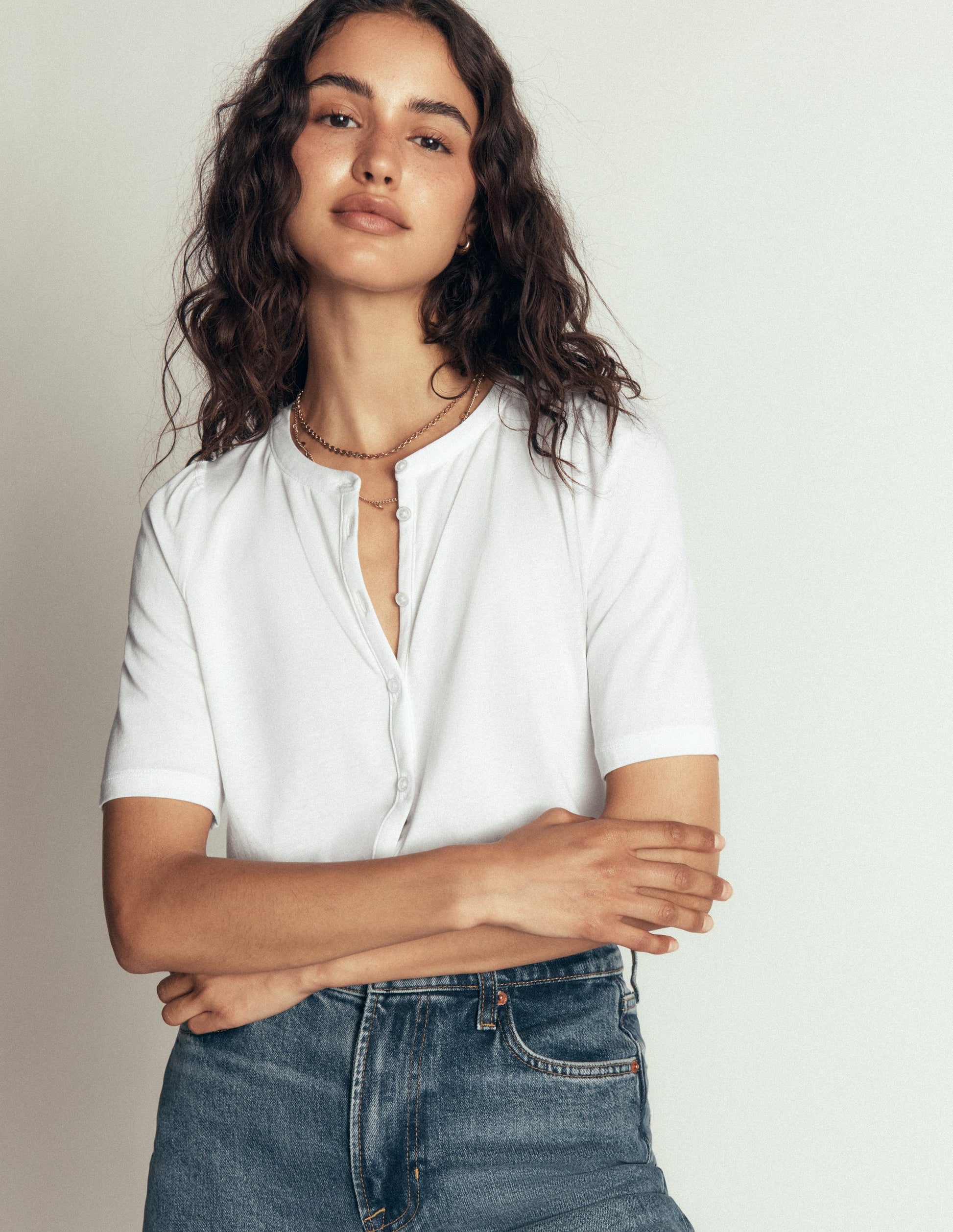 Supersoft Short Puff Shirt-white-1