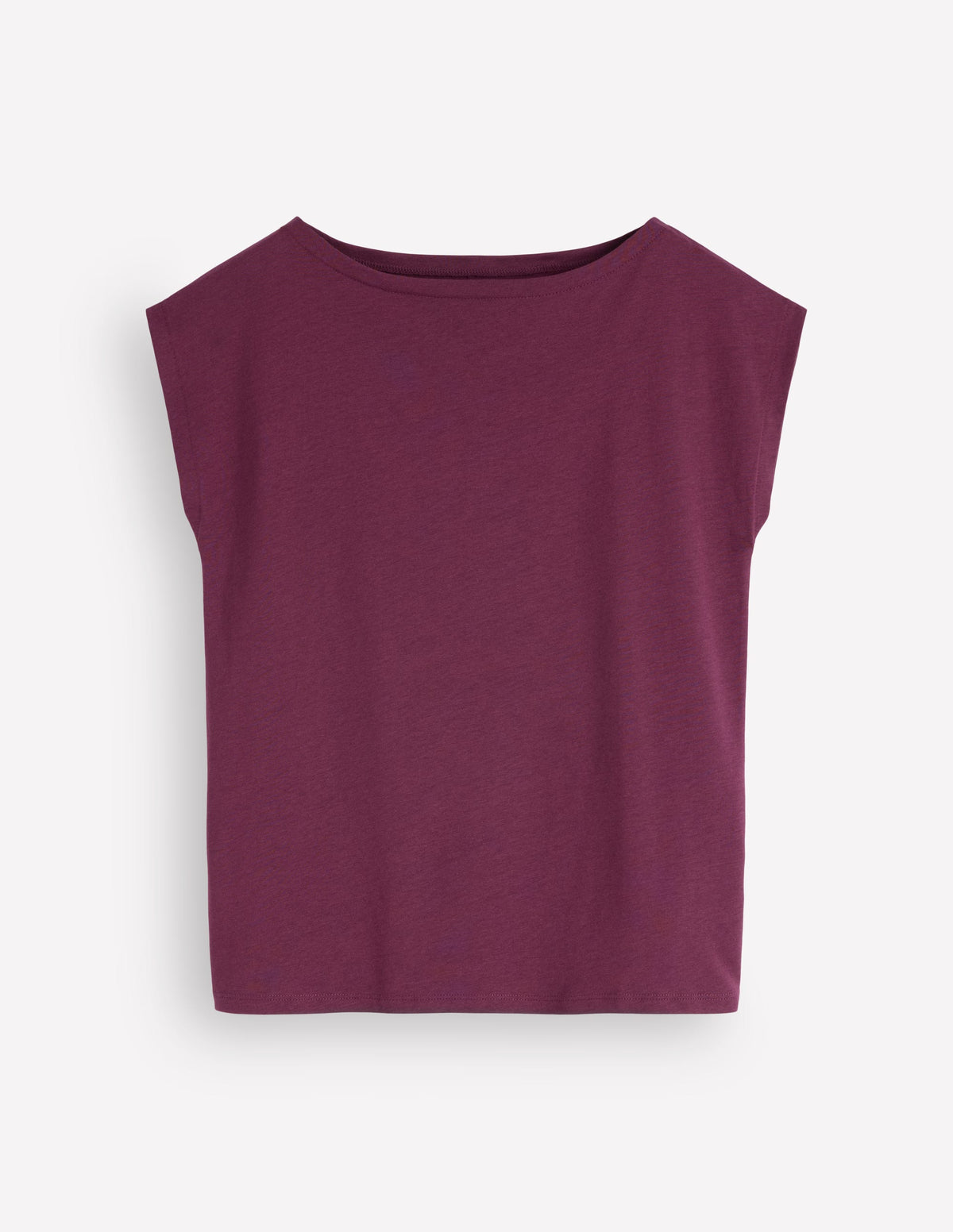 Supersoft Slash Neck T-Shirt-Dark Cherry - Image 4