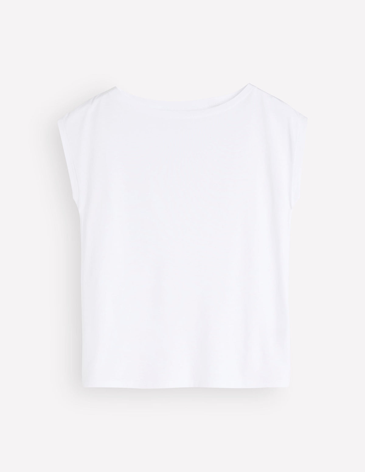 Supersoft Slash Neck T-Shirt-White - Image 5