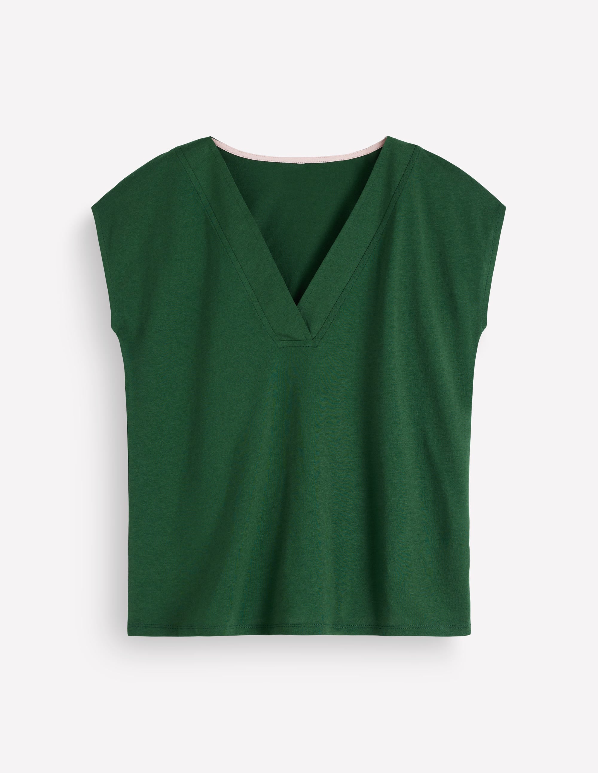 Supersoft V-neck T-shirt-Hunter Green - Image 6