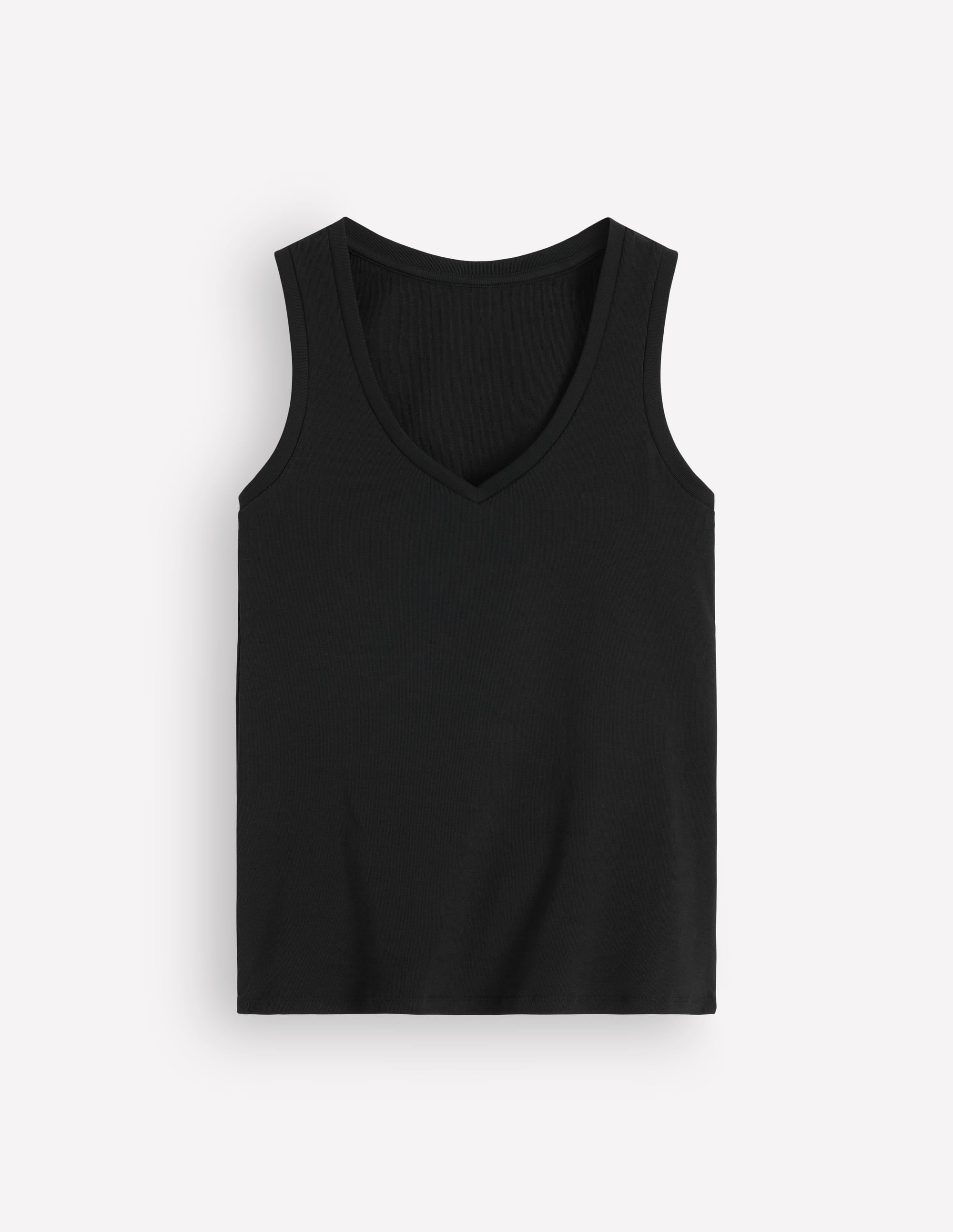 Essential V Neck Vest-Black - Image 5