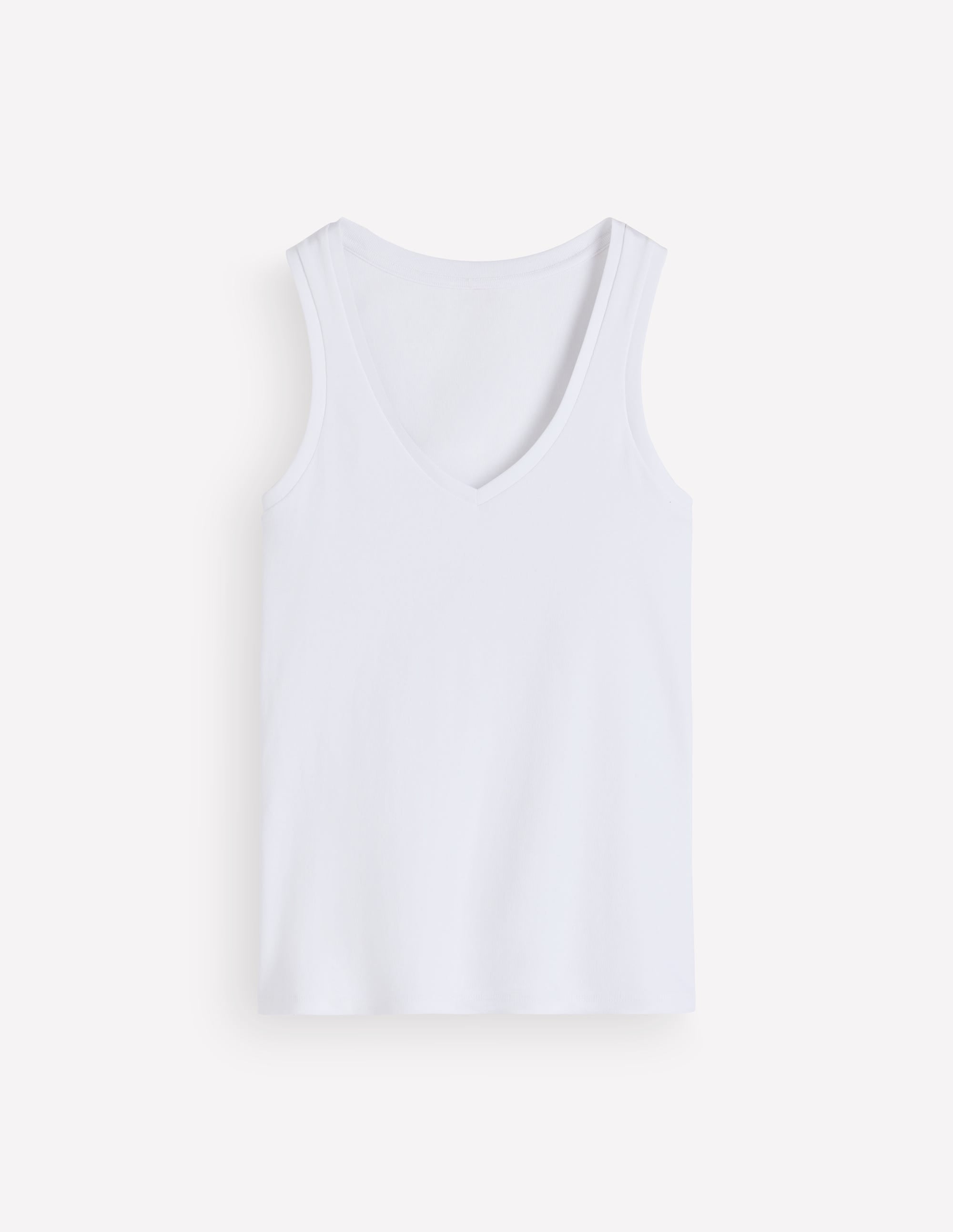 Essential V Neck Vest-White - Image 5