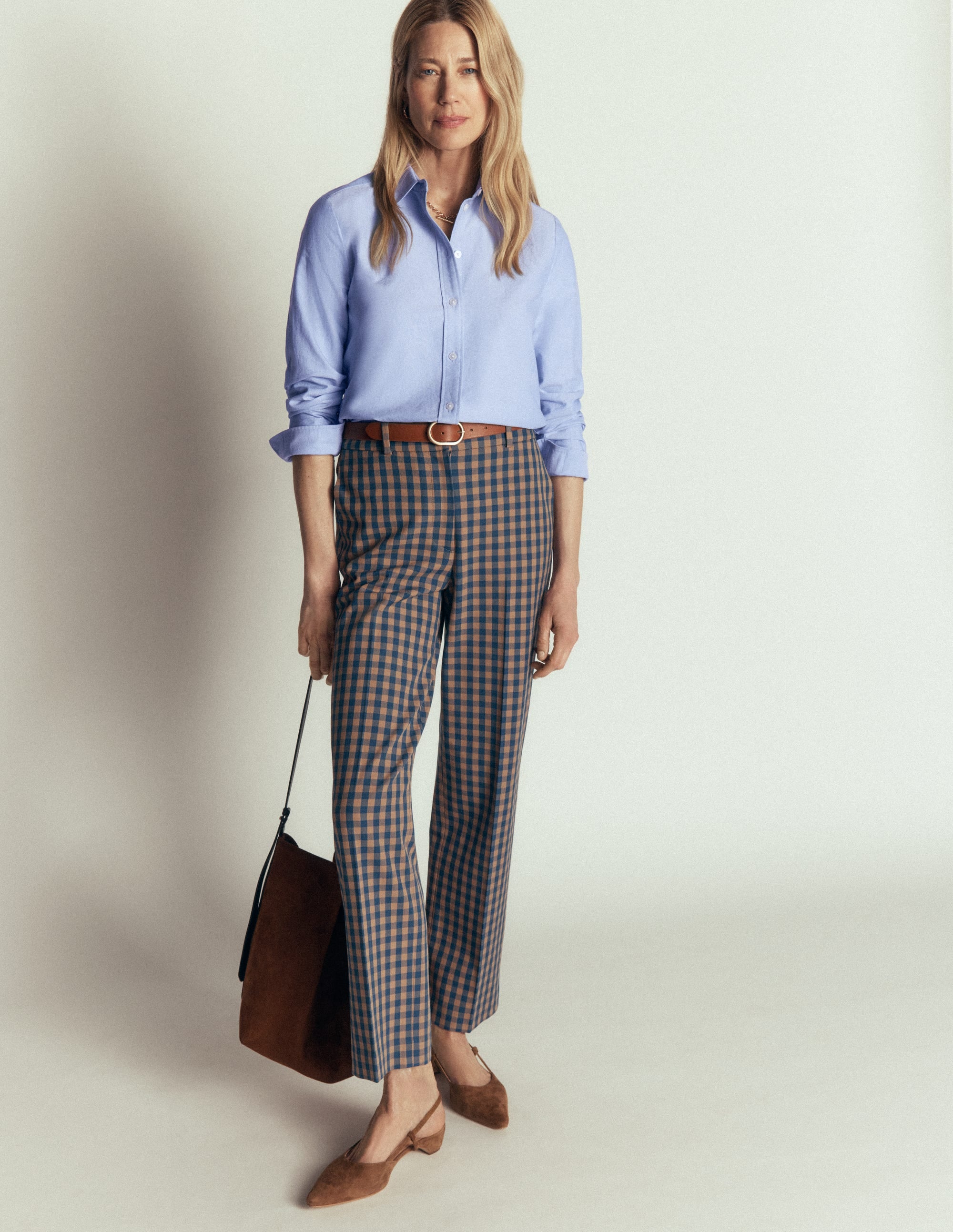 The New Sienna Cotton Shirt-Blue Oxford - Image 1