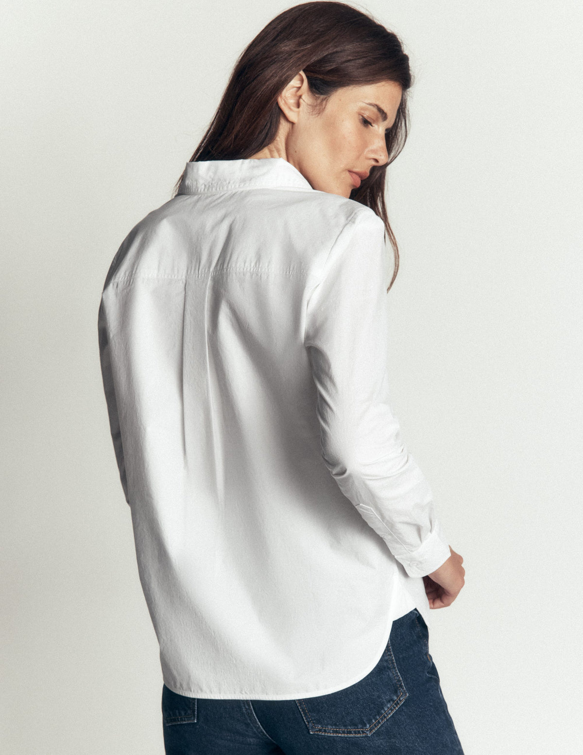 The New Sienna Cotton Shirt-White - Image 3