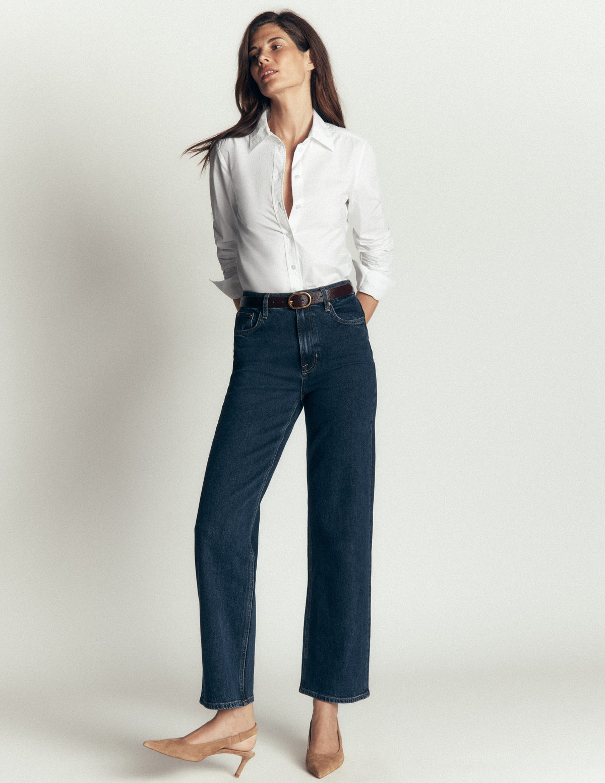 The New Sienna Cotton Shirt-White - Image 4