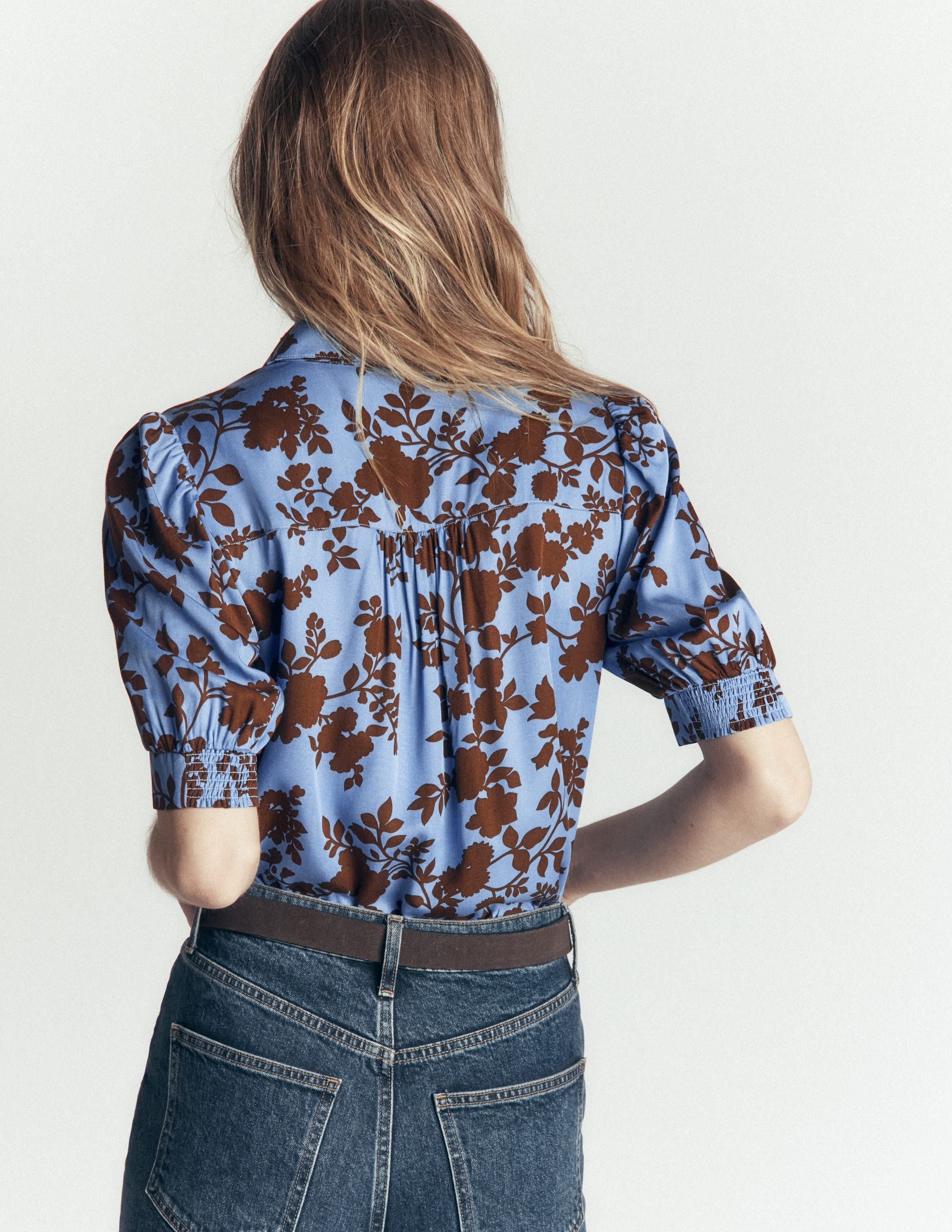 Penelope Viscose Top-Forget Me Not, Bouquet Breeze - Image 2