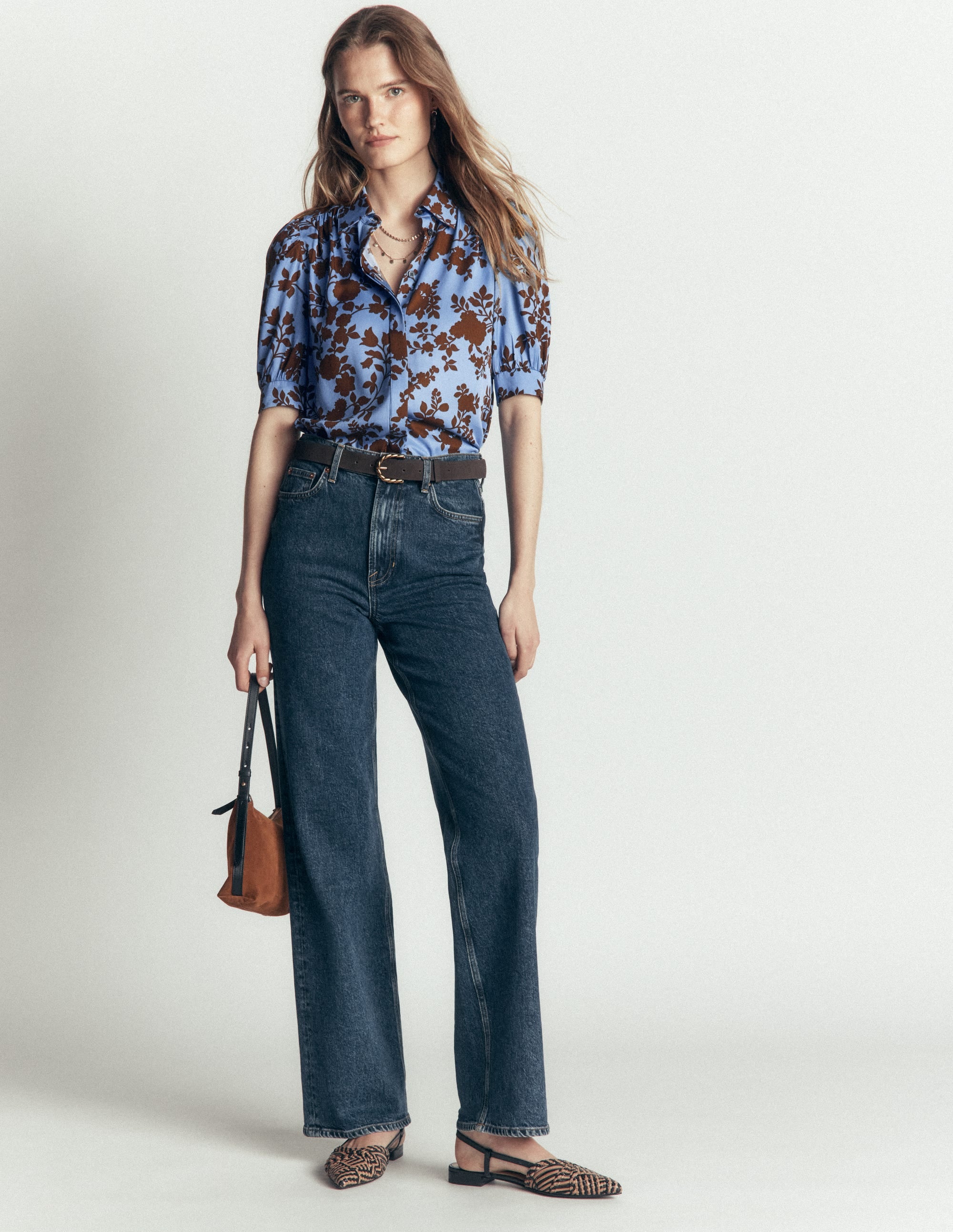 Penelope Viscose Top-Forget Me Not, Bouquet Breeze - Image 1