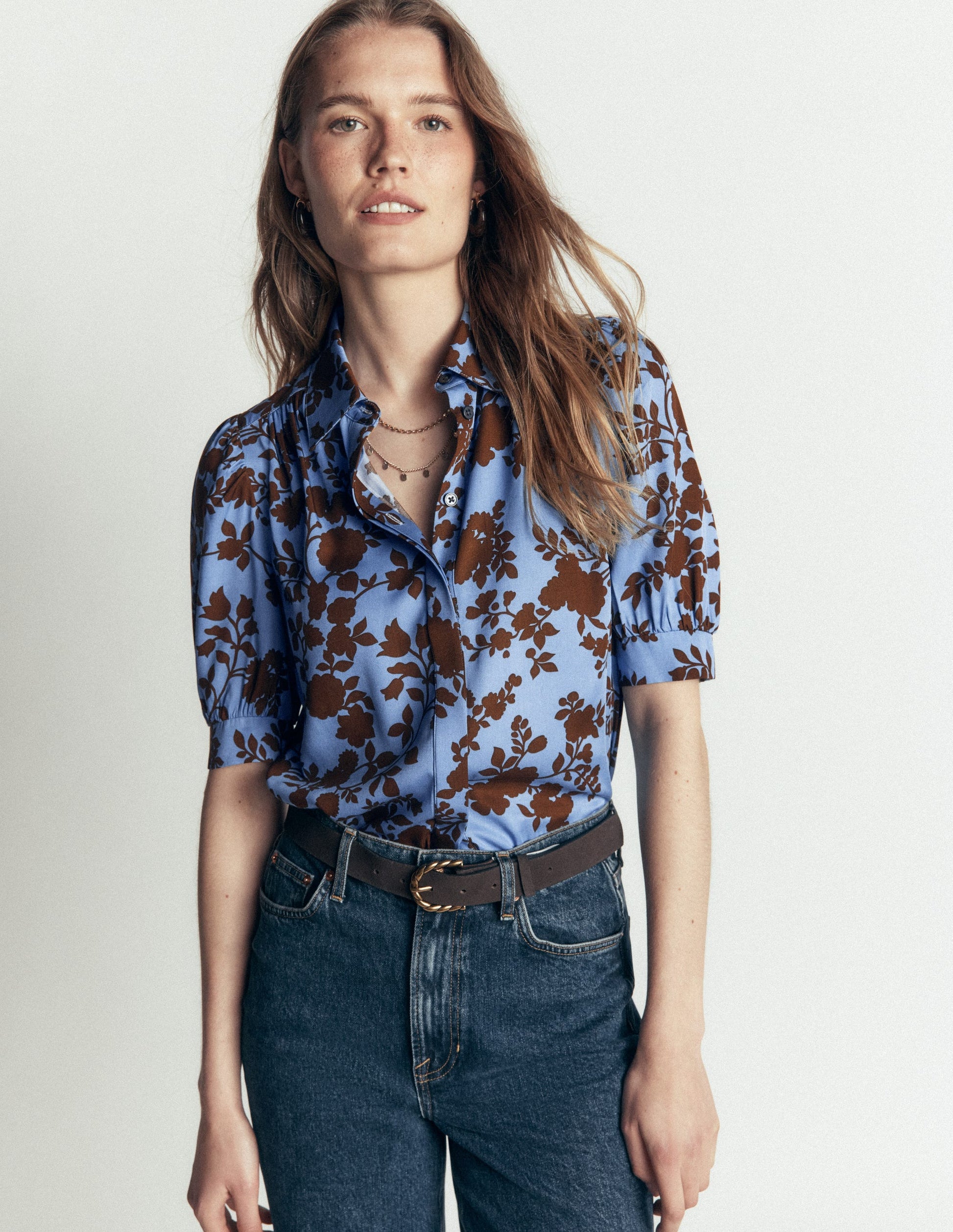 Penelope Viscose Top-Forget Me Not, Bouquet Breeze-3
