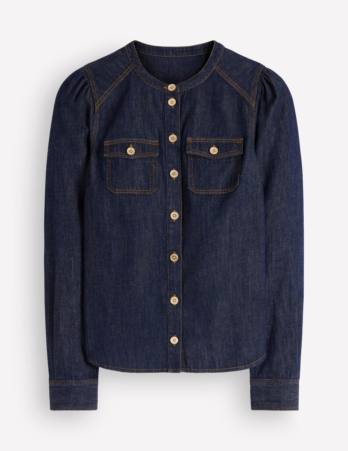 Thea Denim Shirt-Dark Indigo - Image 5