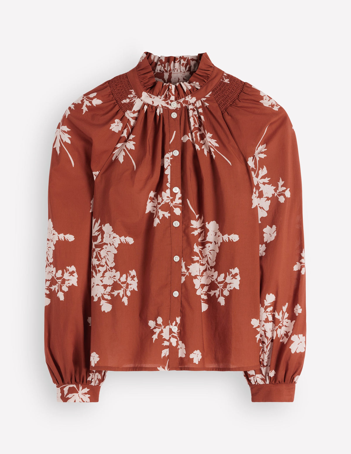 Erica Cotton Frill Top-Arabian Spice, Flecked Bunch - Image 6