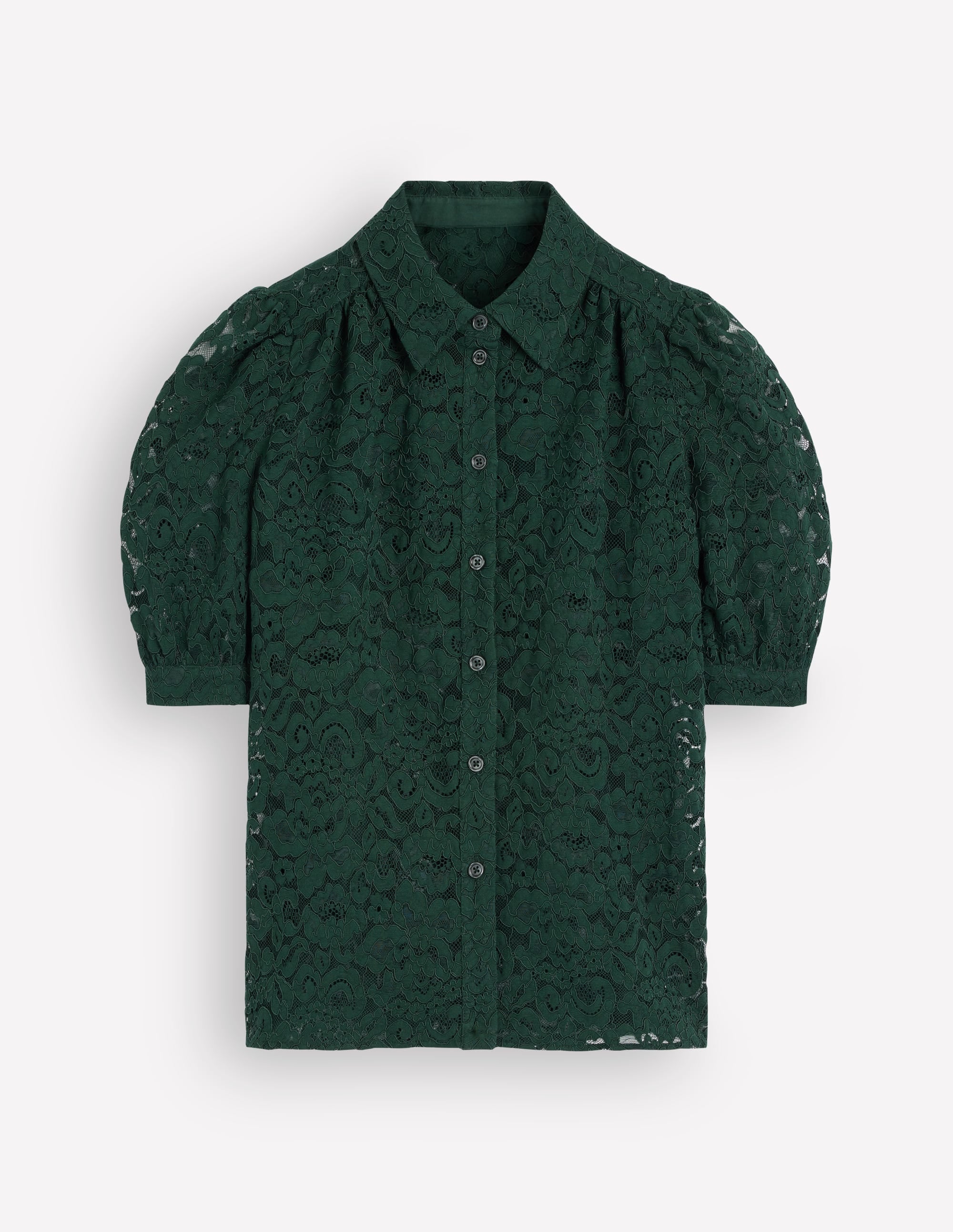 SS Lace Top-Dark Green - Image 6