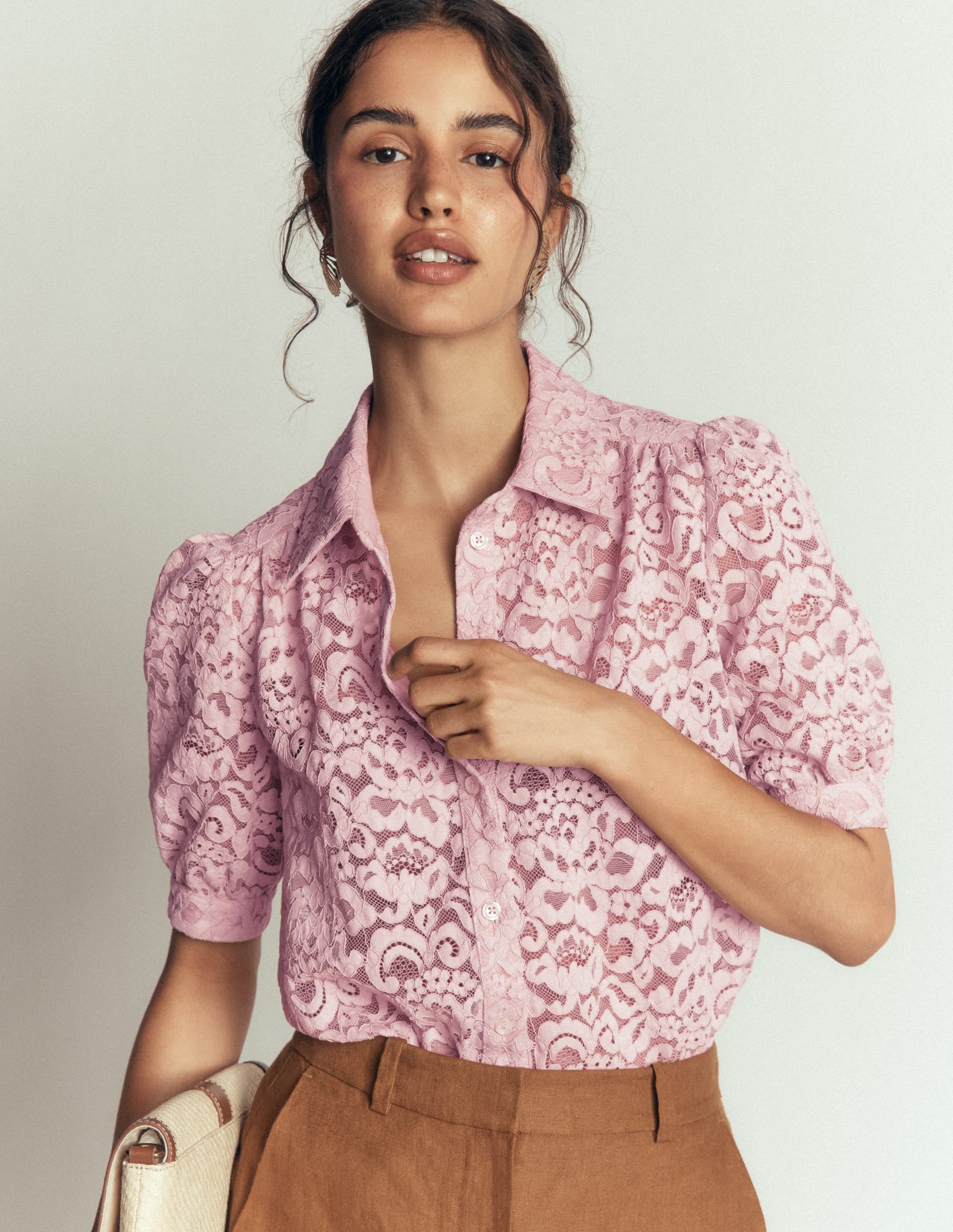 SS Lace Top-Pink Violet - Image 4