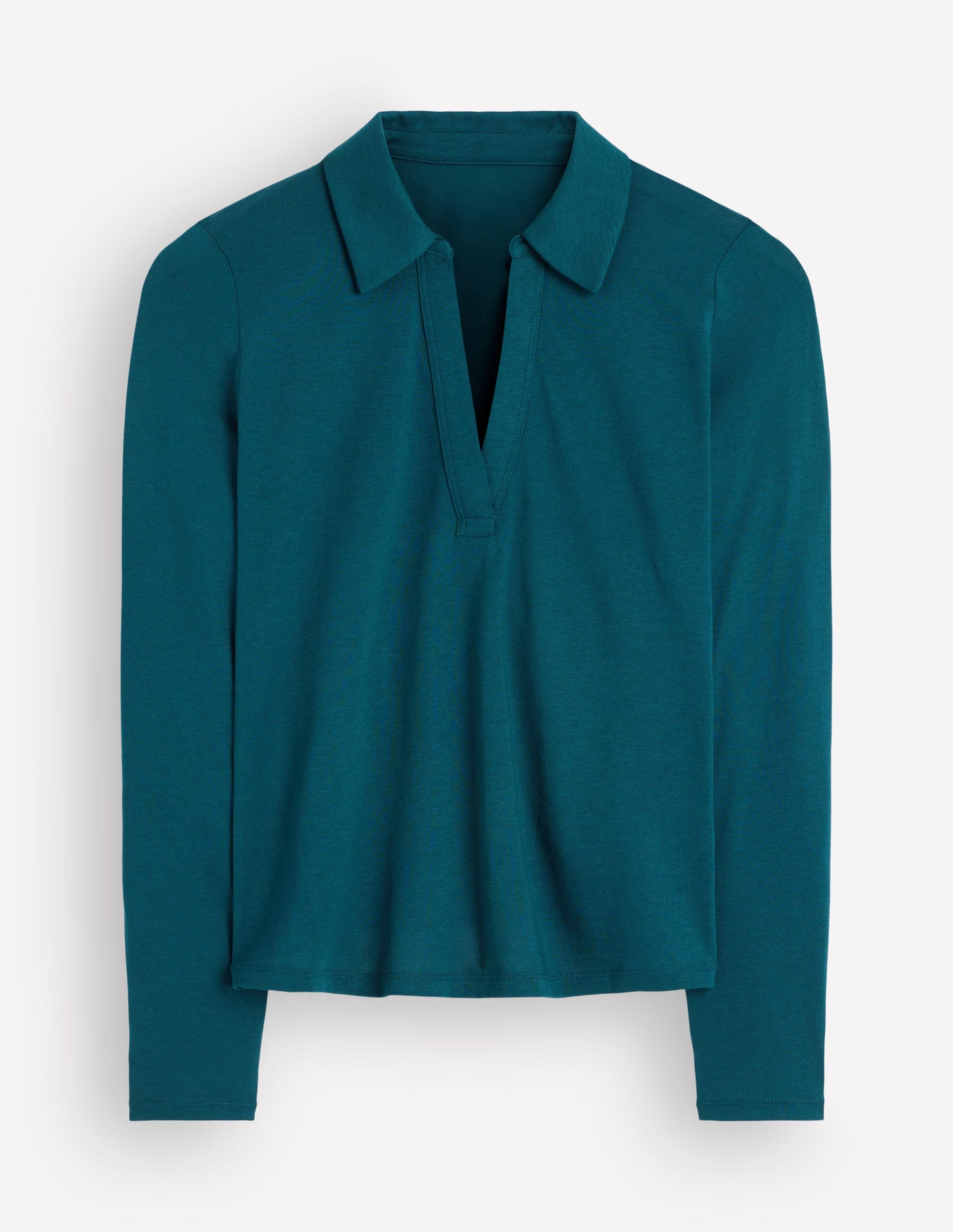 Supersoft Open Collar Shirt-Midnight Teal-4