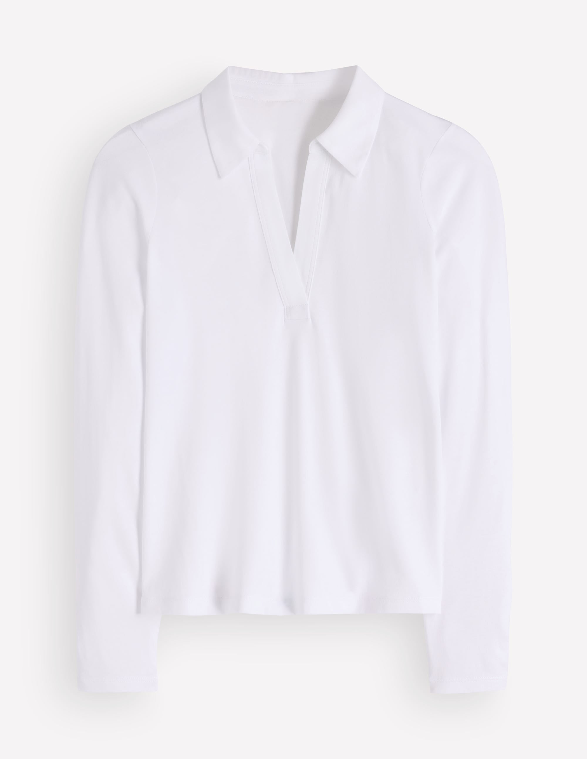 Supersoft Open Collar Shirt - White | Boden USA