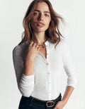 Supersoft Puff Sleeve Shirt-White