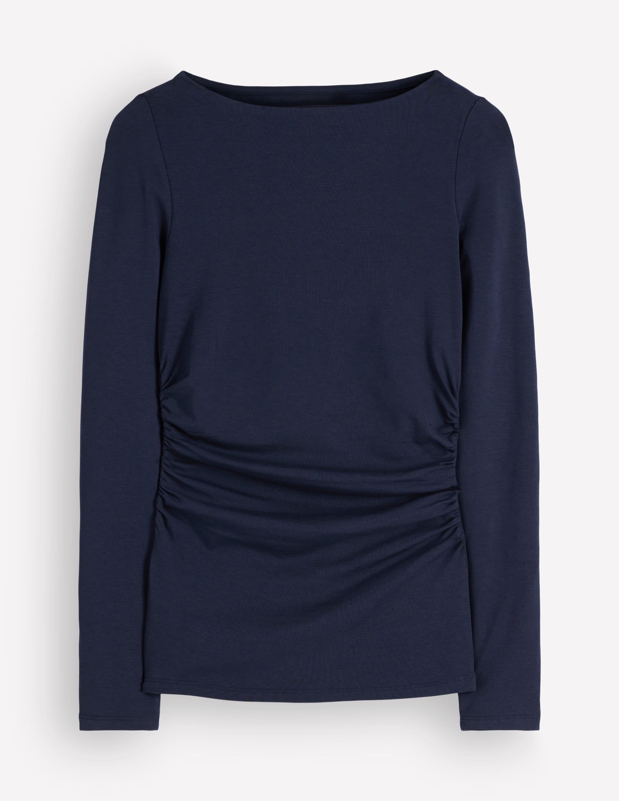 Gathered Detail Long sleeve-Navy - Image 7