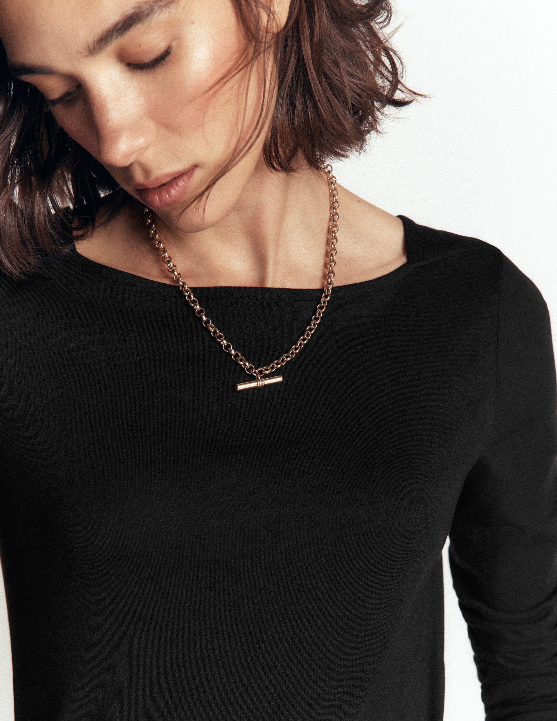 Square Neck Long Sleeve-Black-2