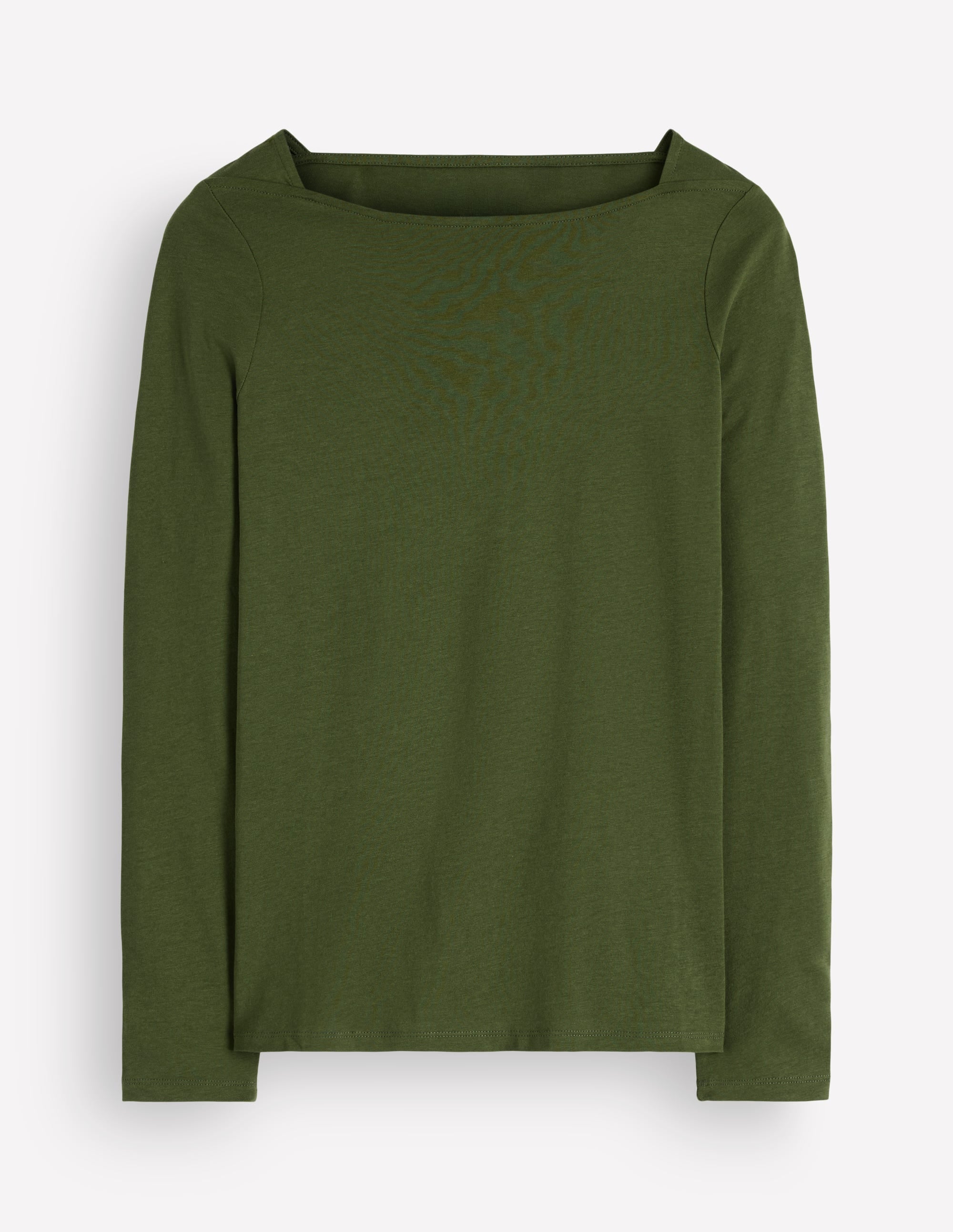 Square Neck Long Sleeve-Brunswick Green - Image 4