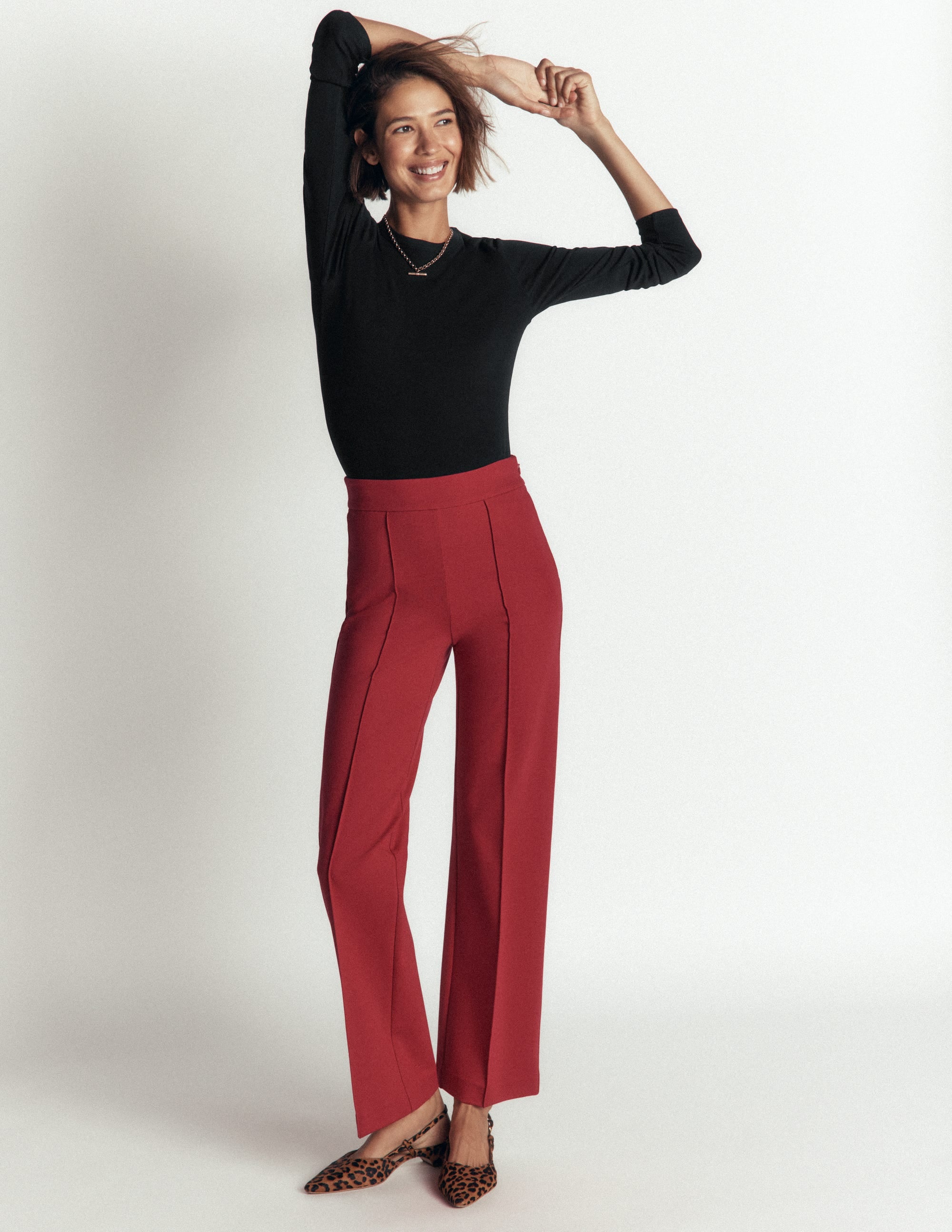 Annie Essential Crew Neck Top-Black - Image 1