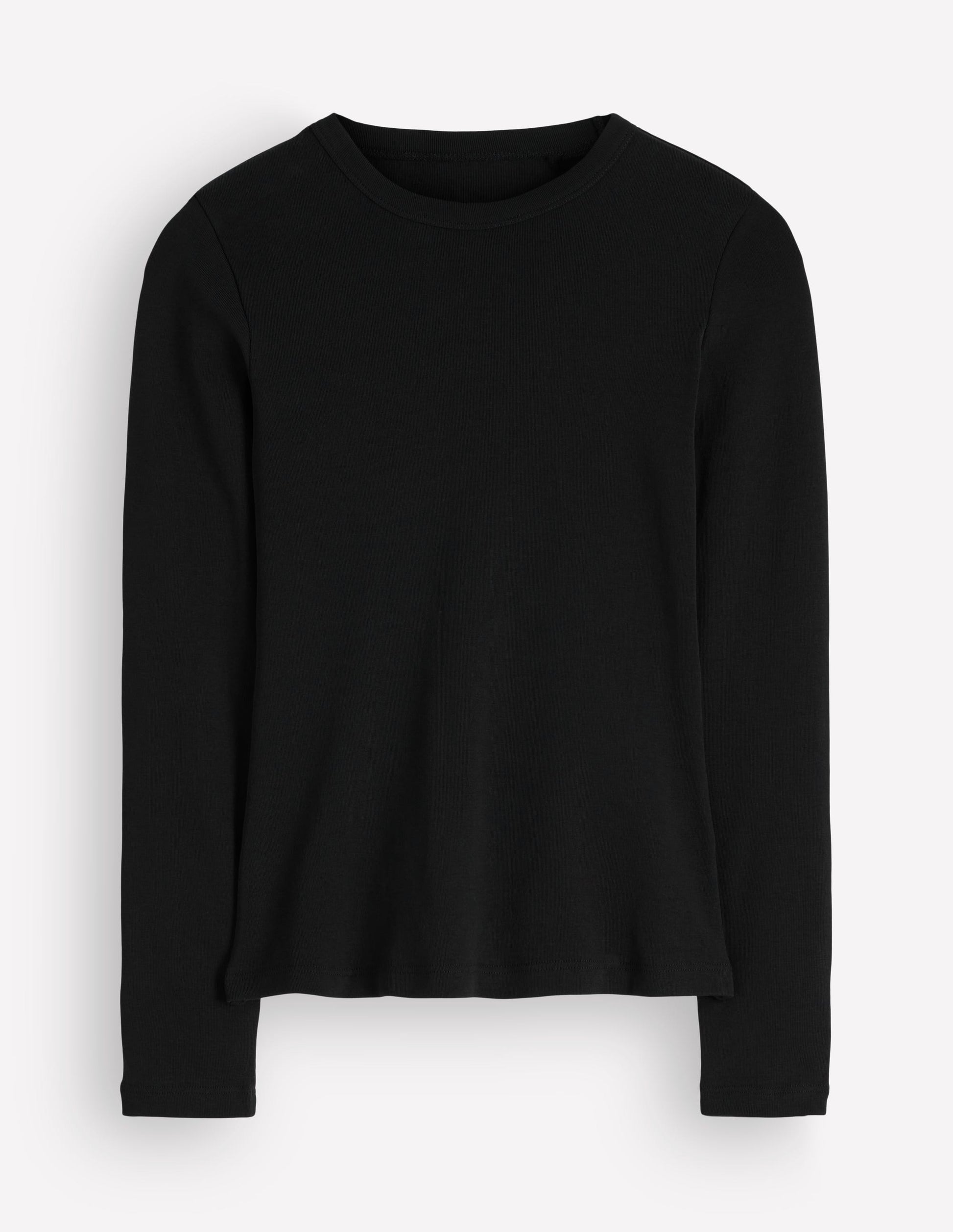 Annie Essential Crew Neck Top-Black-5