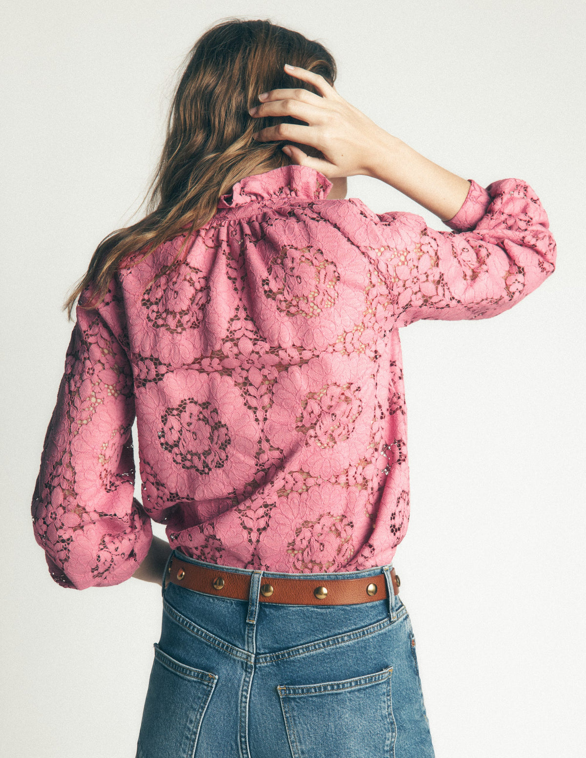 Erica Lace Top-Heather Rose - Image 3