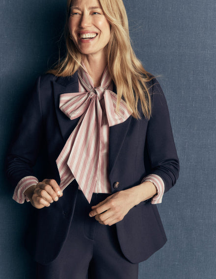 Marylebone Ponte Blazer-Navy