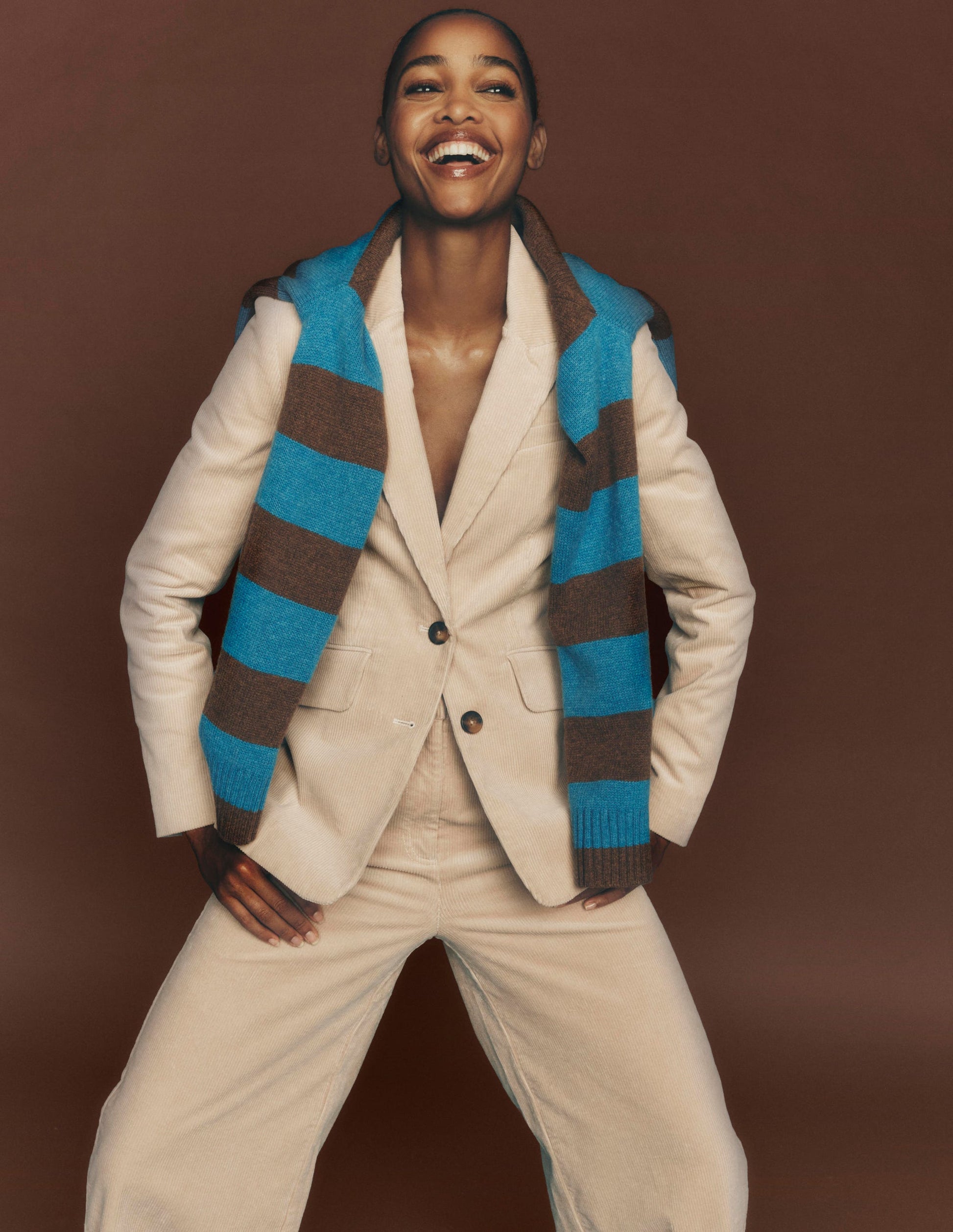 Stamford Cord Blazer-Latte-1