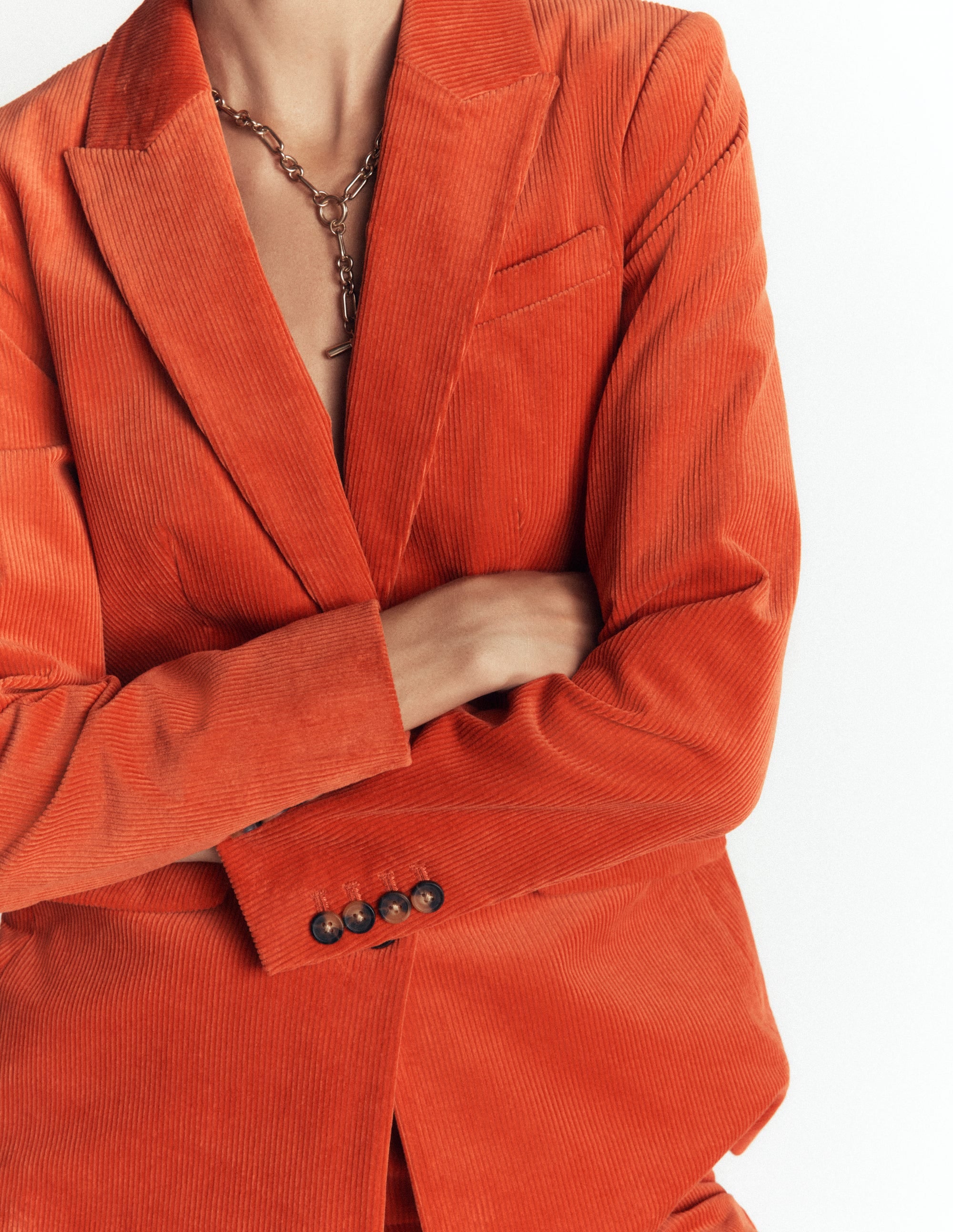 Stamford Cord Blazer-Spiced Ginger - Image 4
