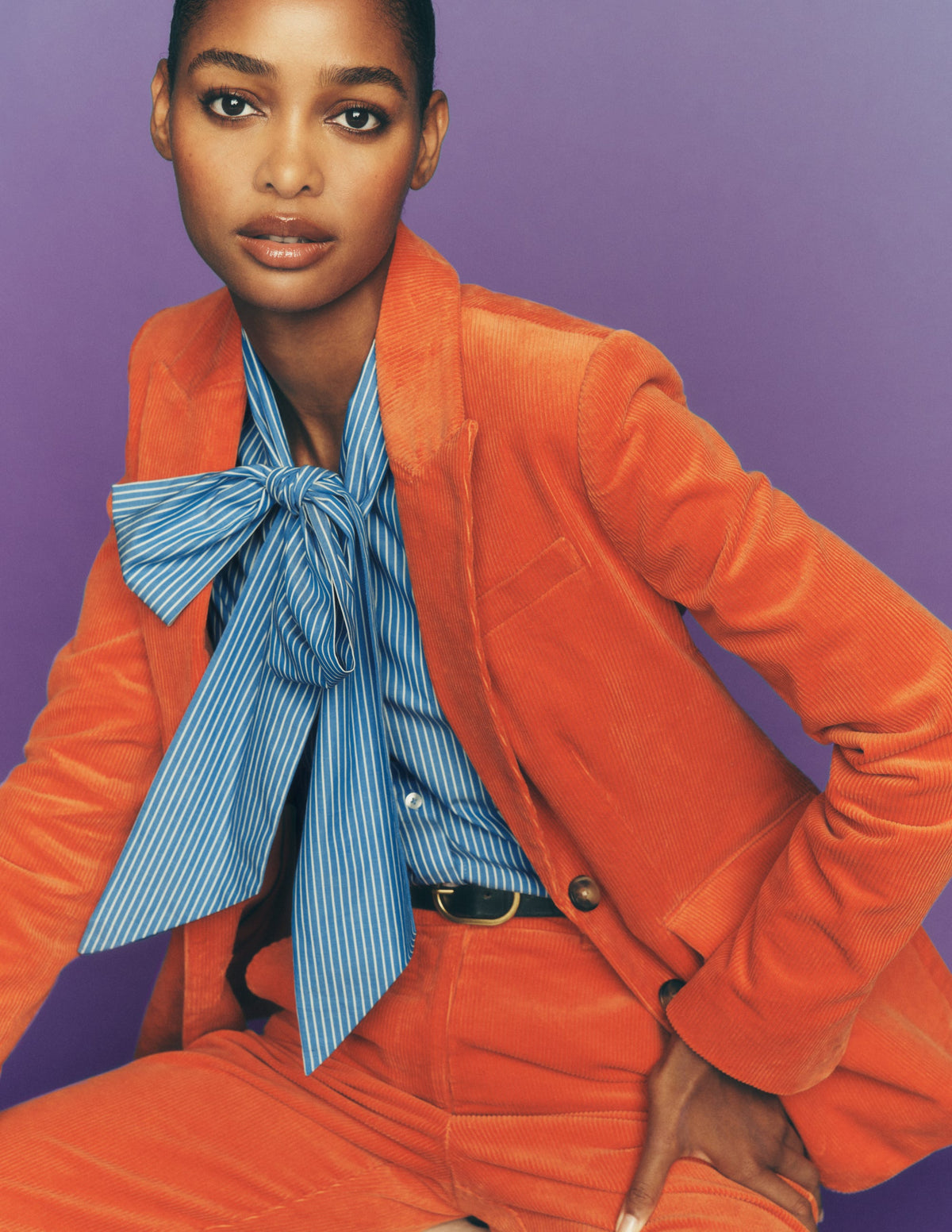 Stamford Cord Blazer-Spiced Ginger - Image 9