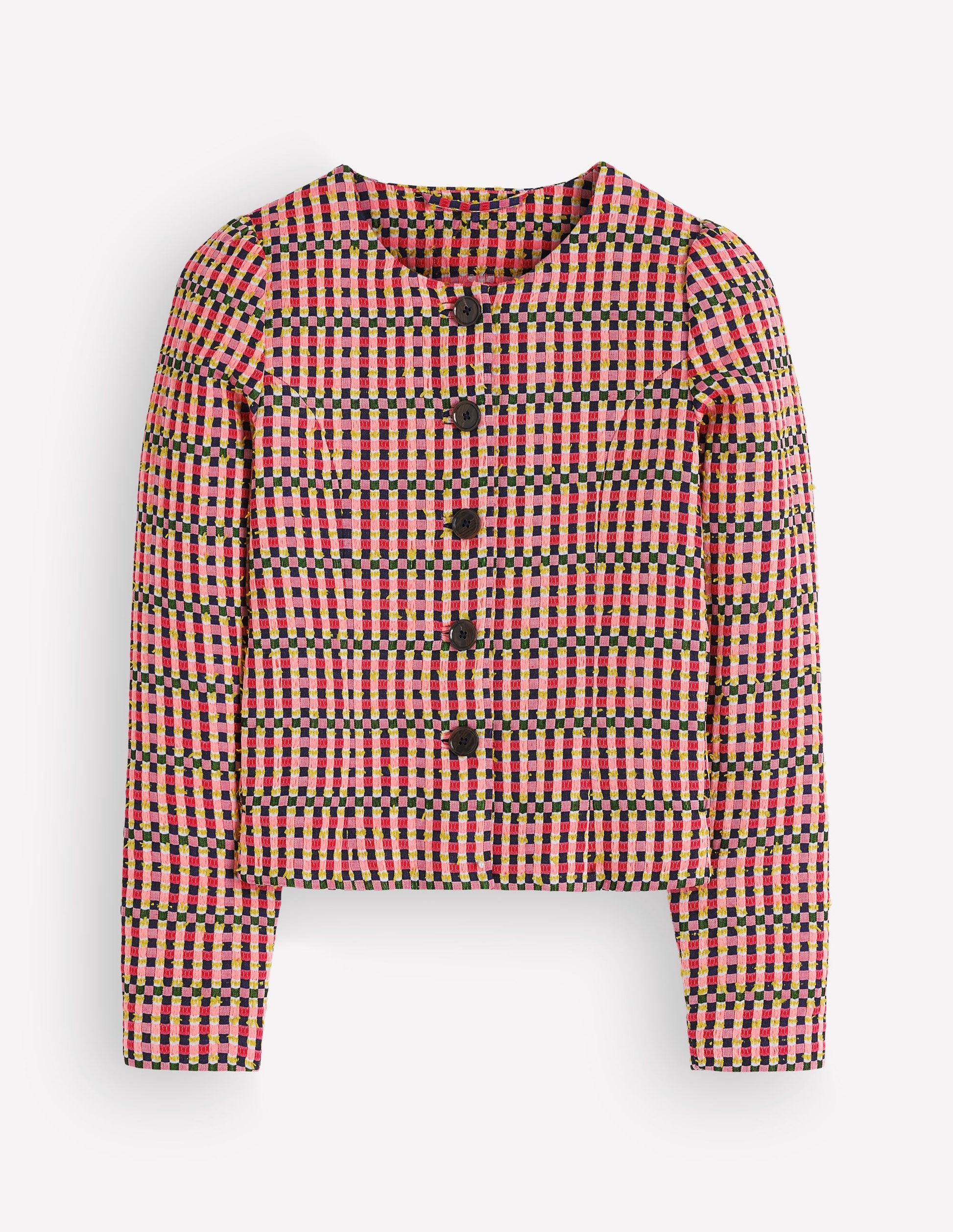 Salisbury Puff Sleeve Jacket-Multi-8