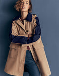 Colour block Raincoat-Amphora