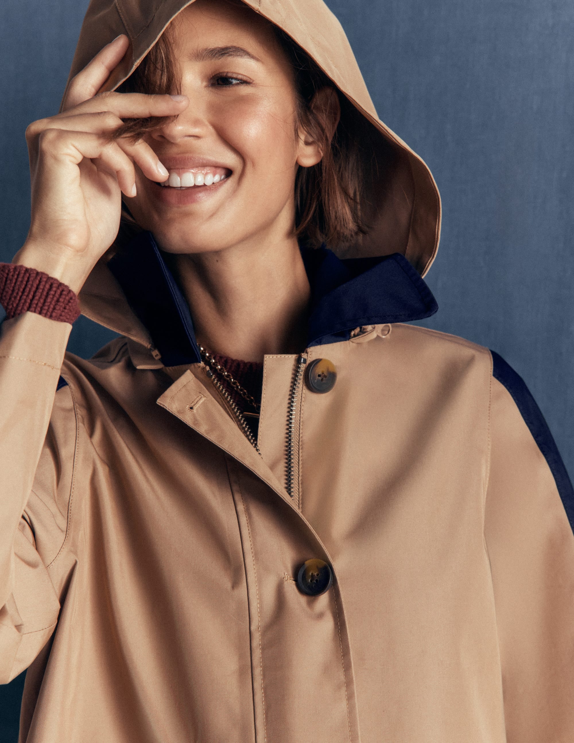 Colour block Raincoat-Amphora - Image 2