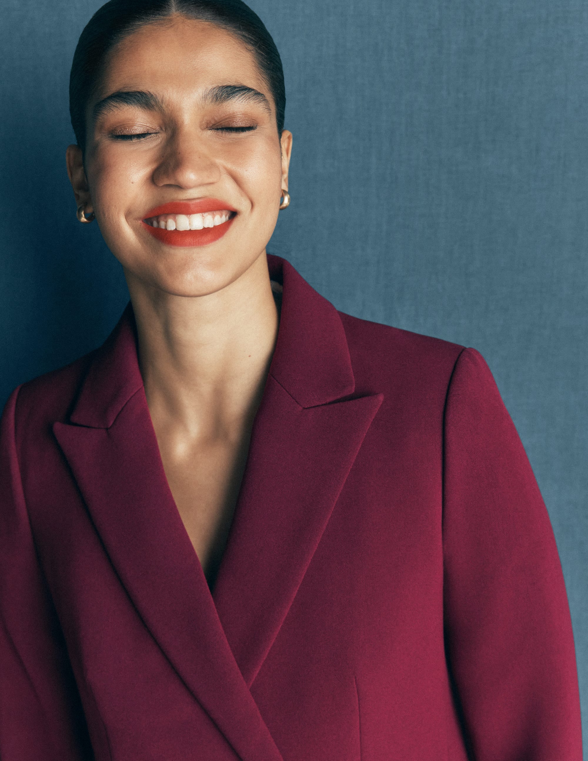 Double Breasted Blazer-Deep Wisteria - Image 3