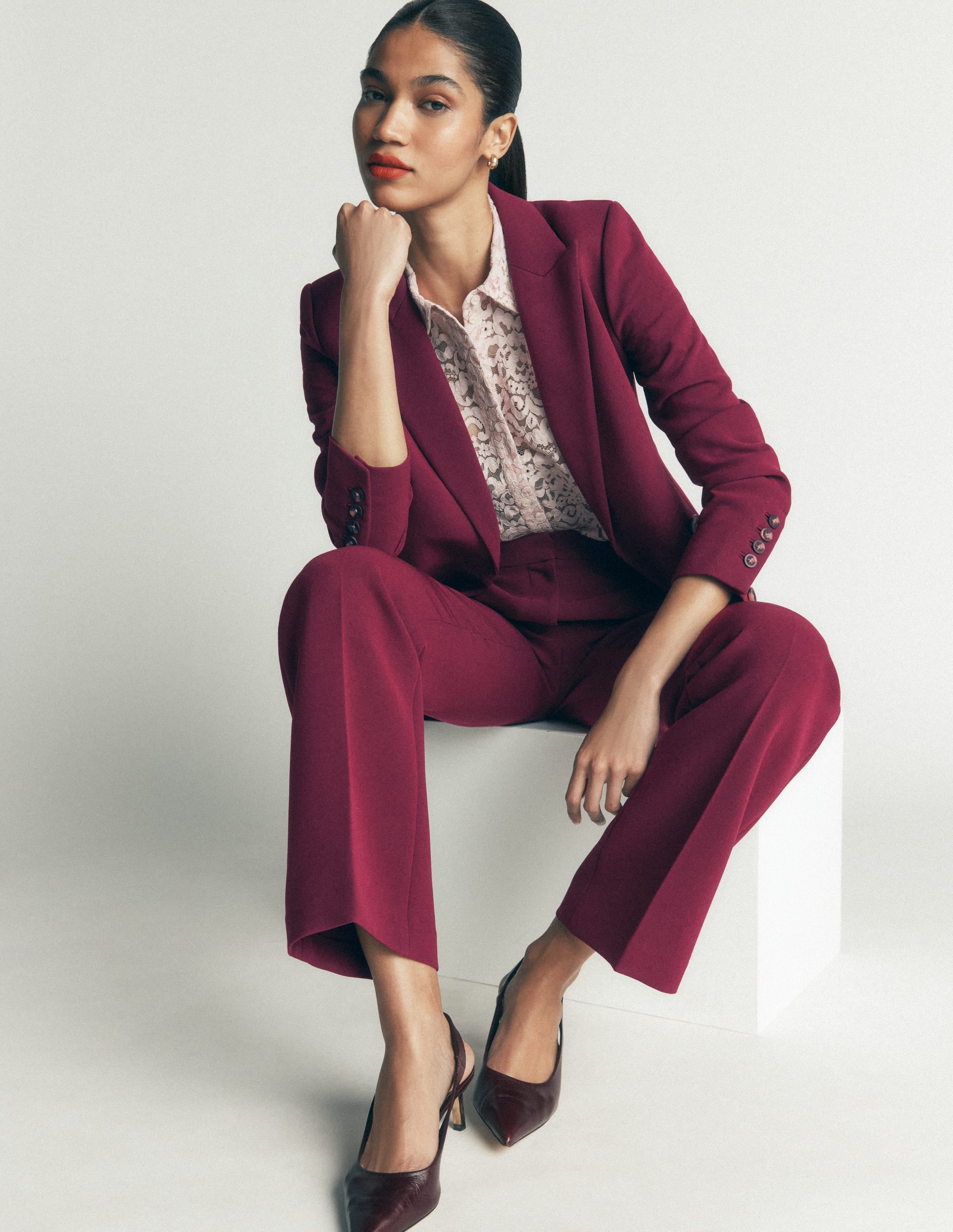 Double Breasted Blazer-Deep Wisteria - Image 6