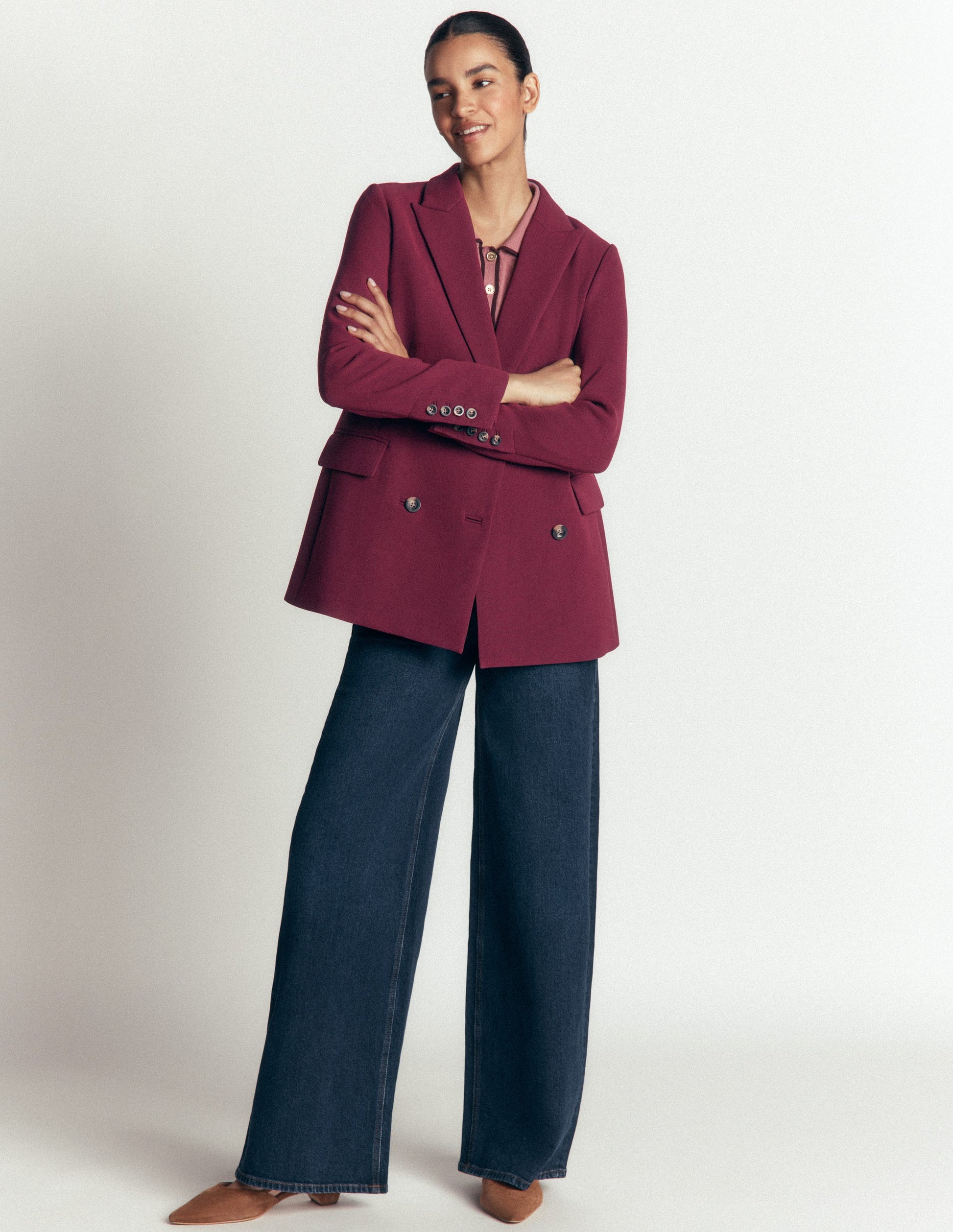 Double Breasted Blazer-Deep Wisteria-8