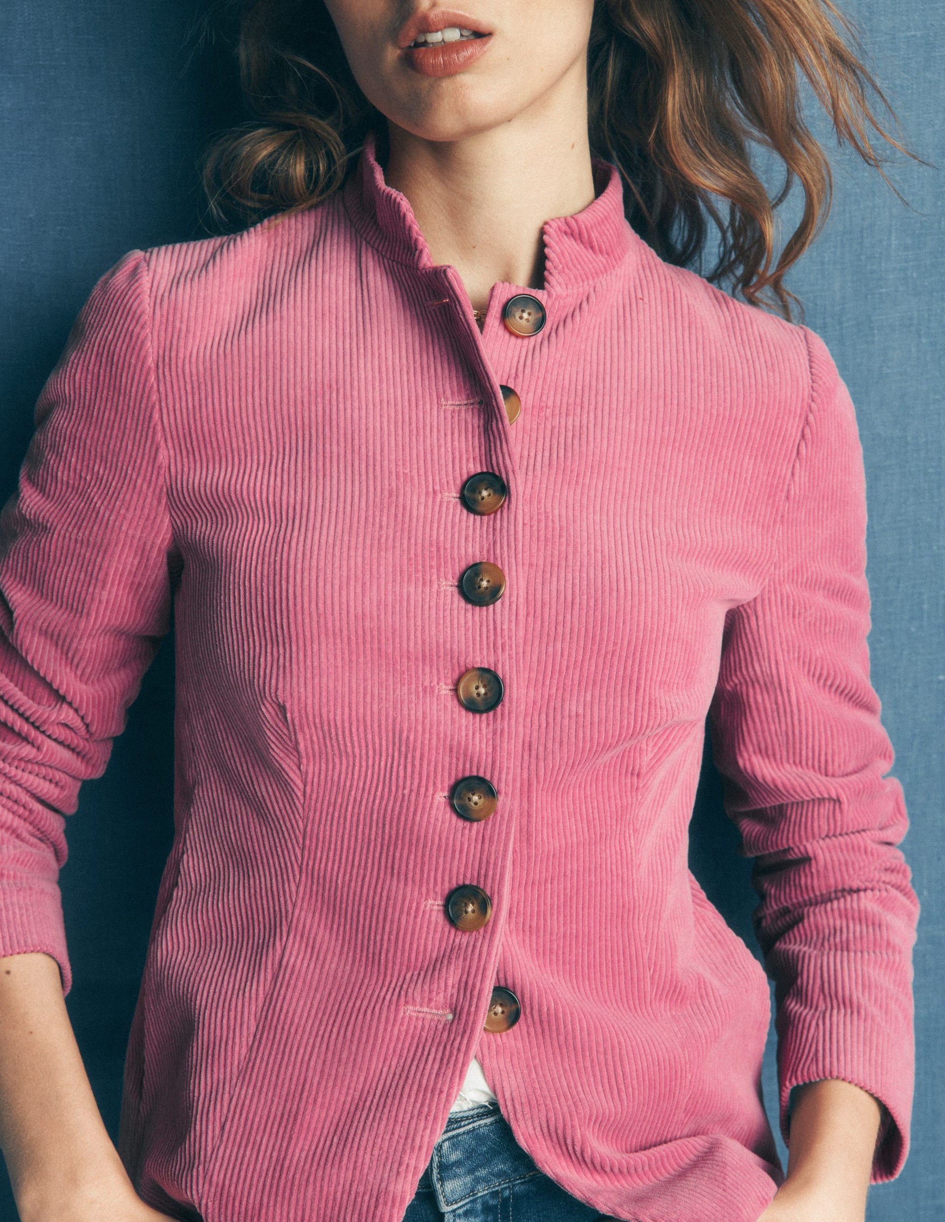 Hereford Military Cord Jacket-Pink Heather-4