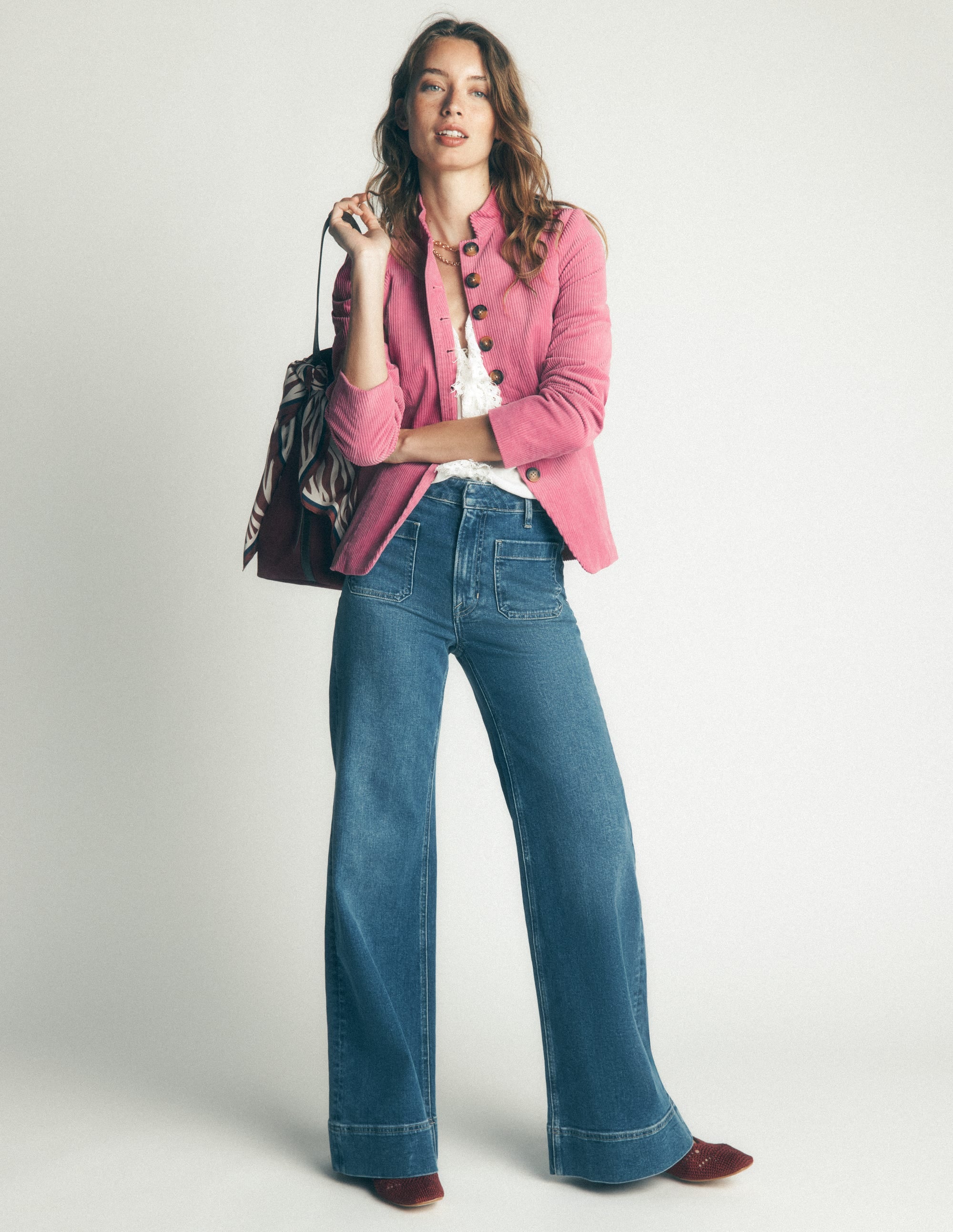 Hereford Military Cord Jacket-Pink Heather - Image 5