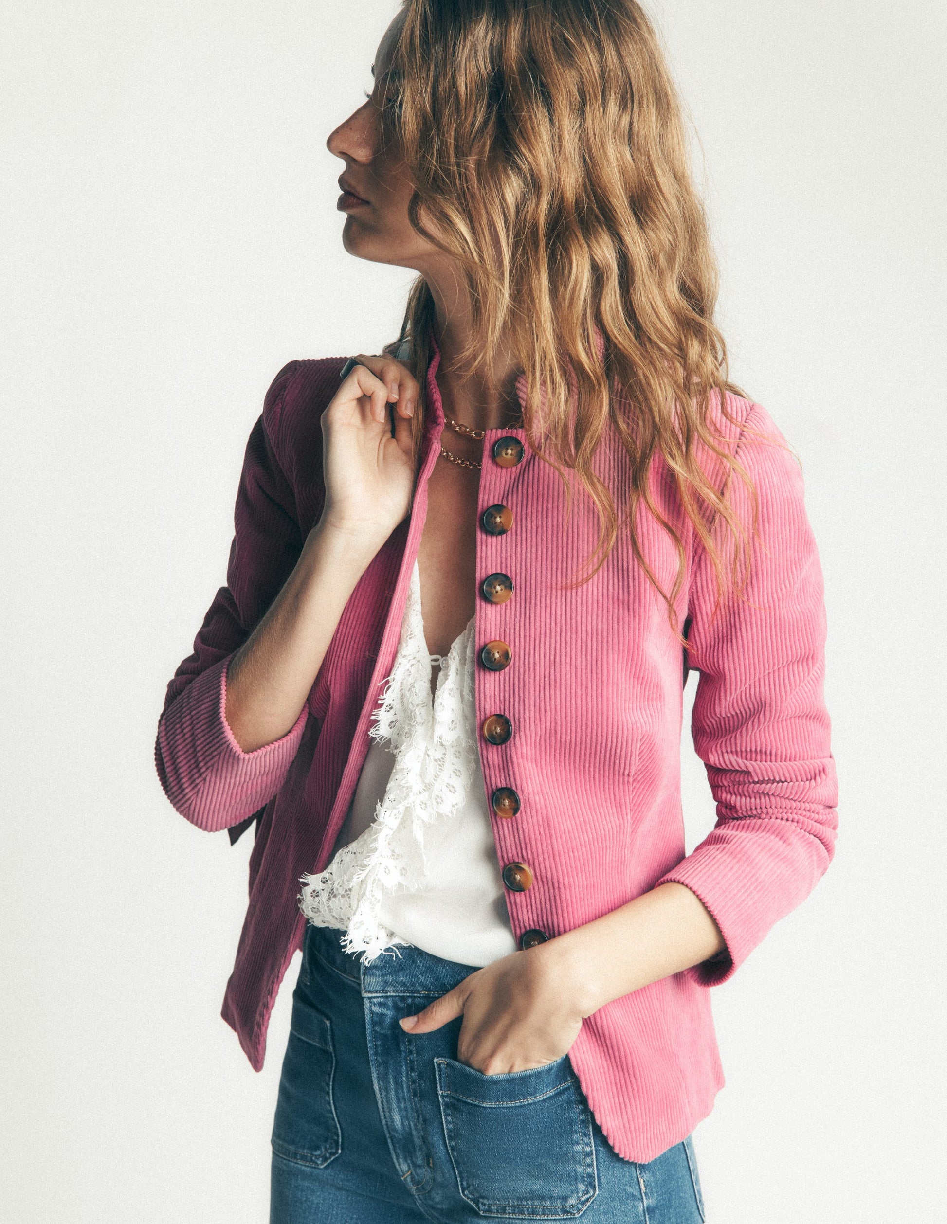 Hereford Military Cord Jacket-Pink Heather-9