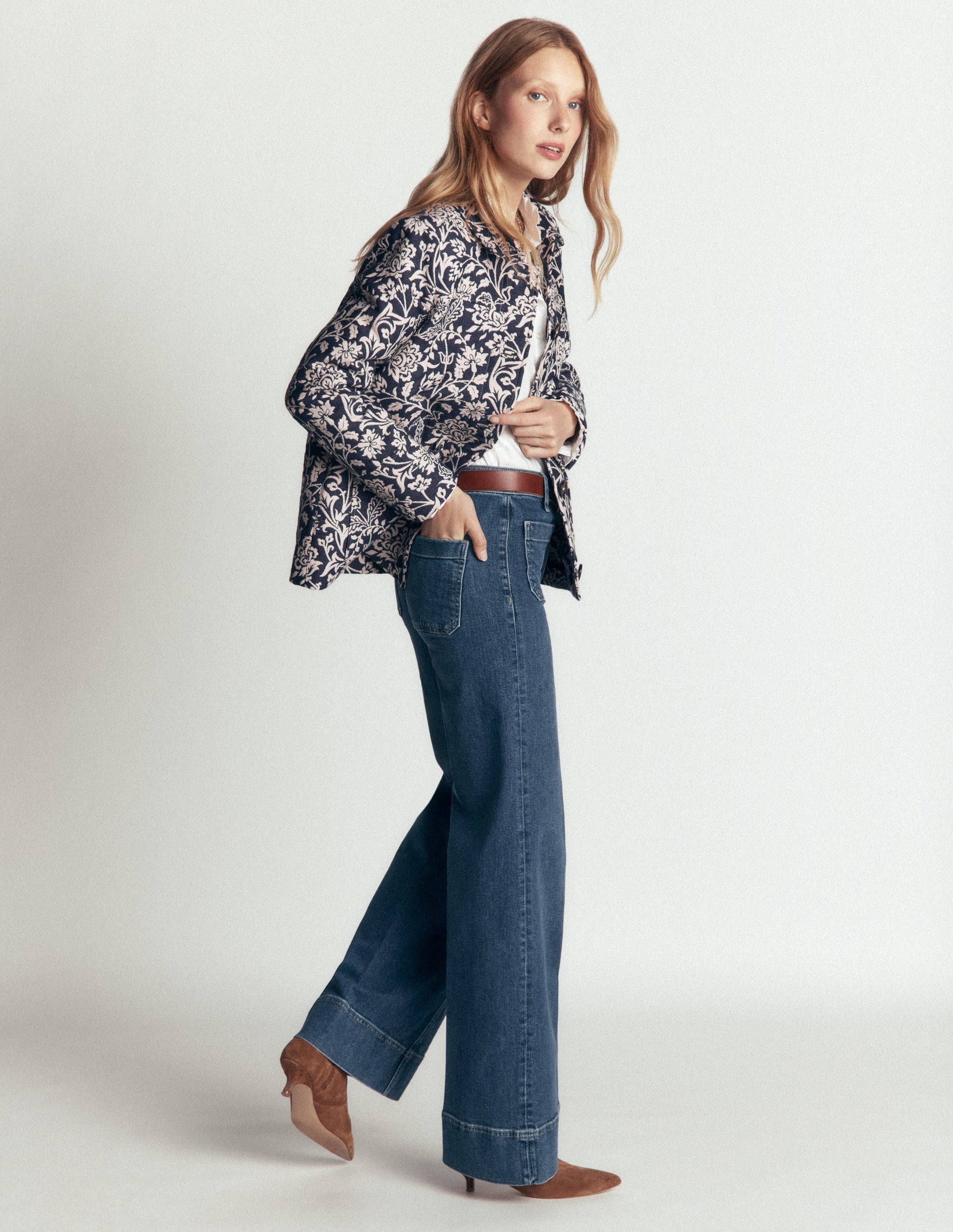 Fife Jacquard Chore Jacket-Navy-6
