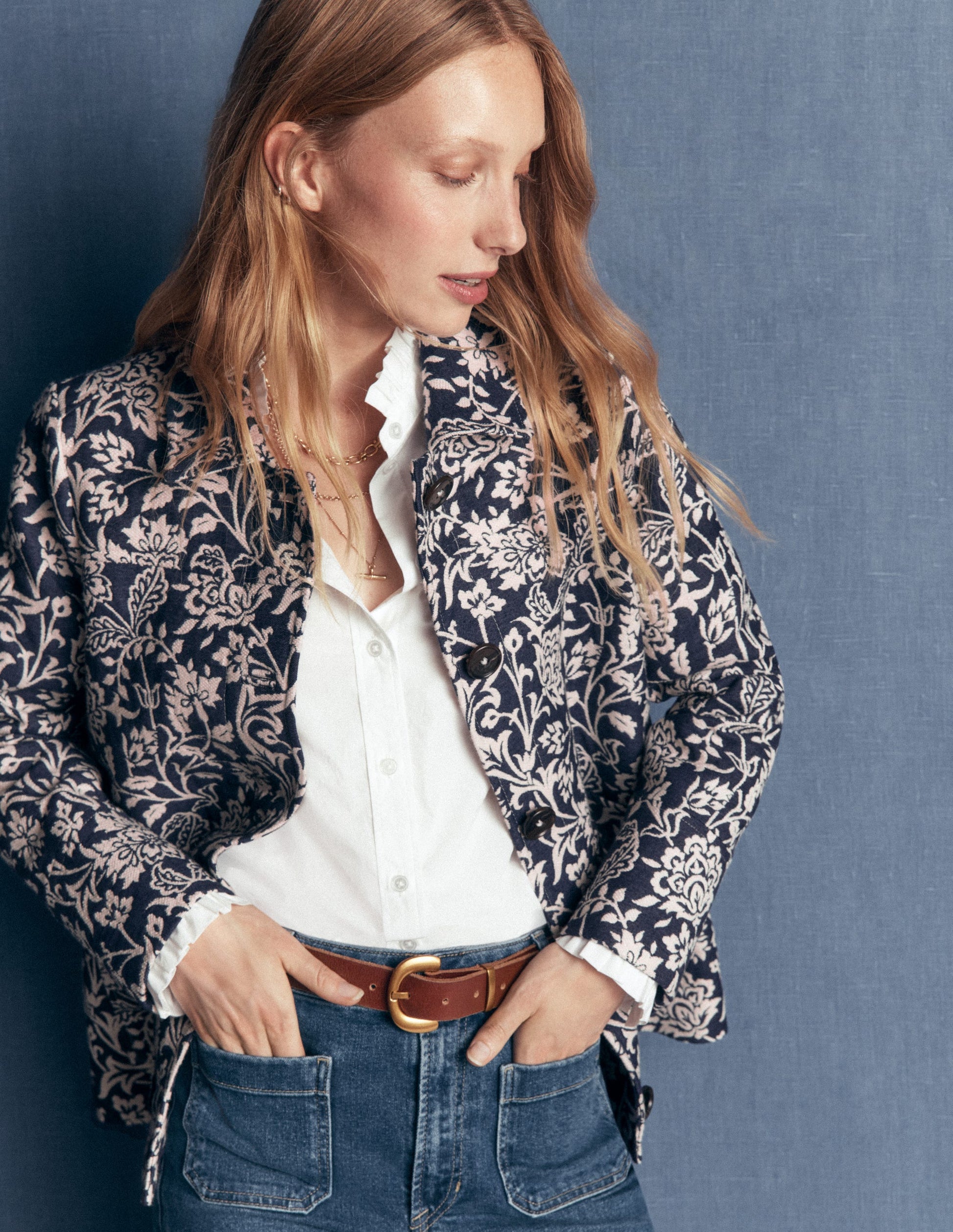 Fife Jacquard Chore Jacket-Navy-7