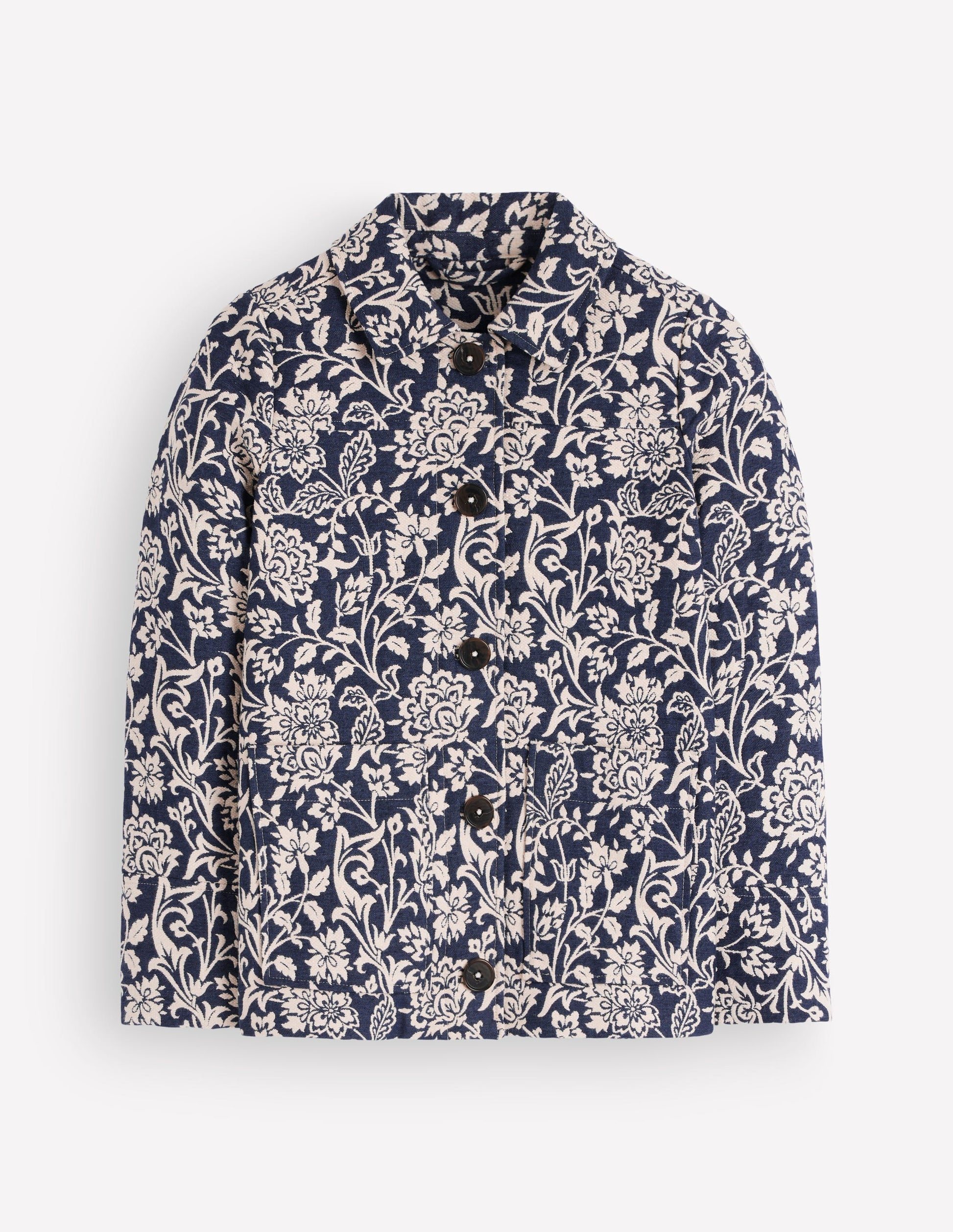 Fife Jacquard Chore Jacket-Navy-8