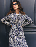 Fife Jacquard Chore Jacket-Navy