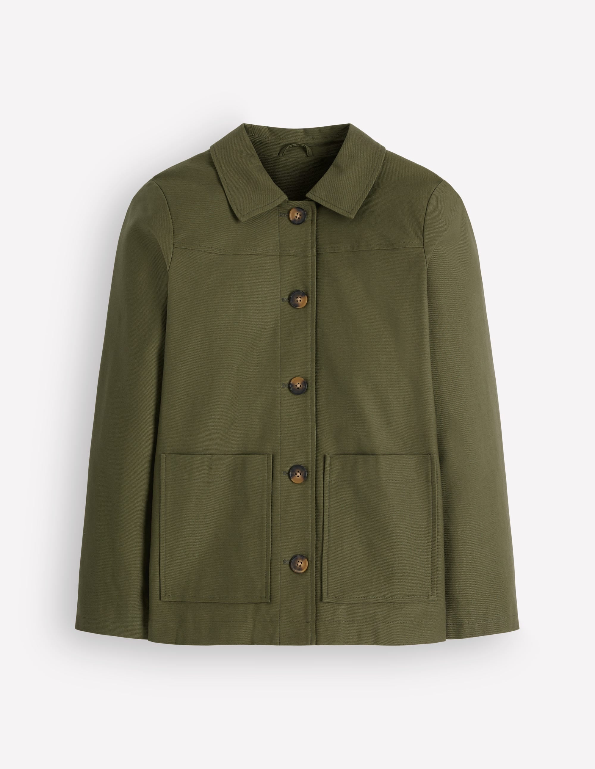 Fife Cotton Chore Jacket-Khaki Embellished - Image 9